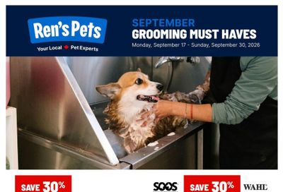 Ren's Pets Pet Professional Flyer September 17 to 30