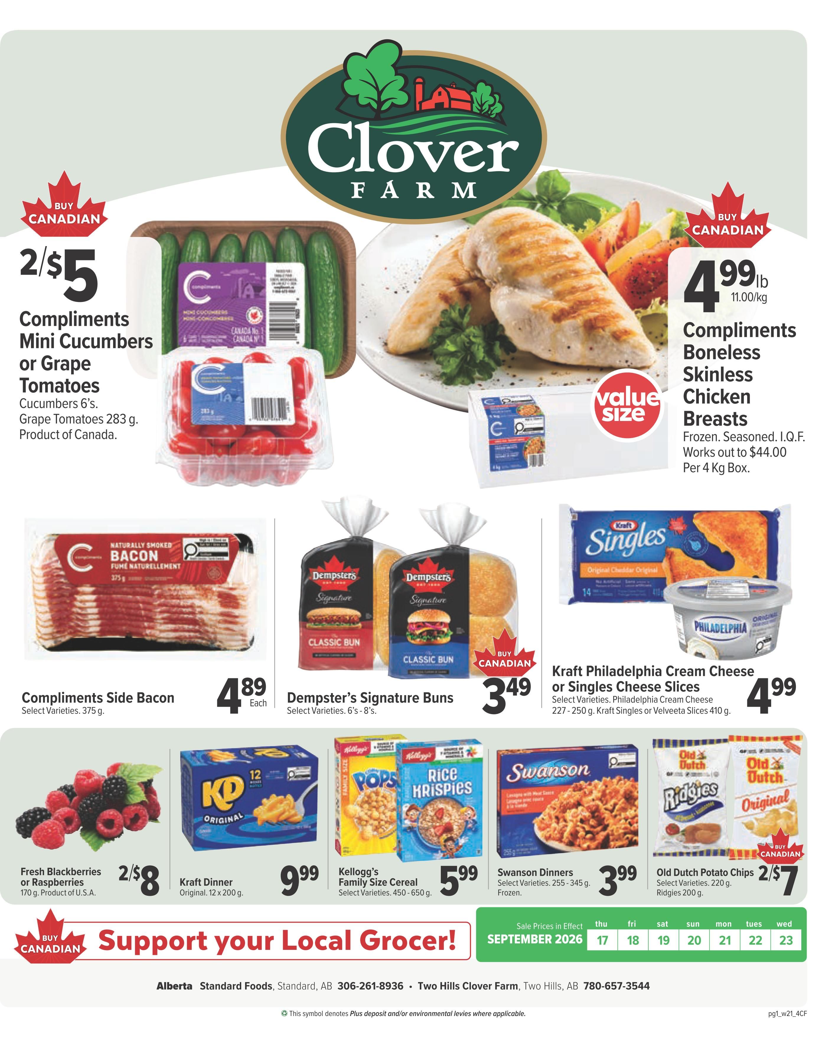 Clover Farm (AB) Flyer September 17 to 23
