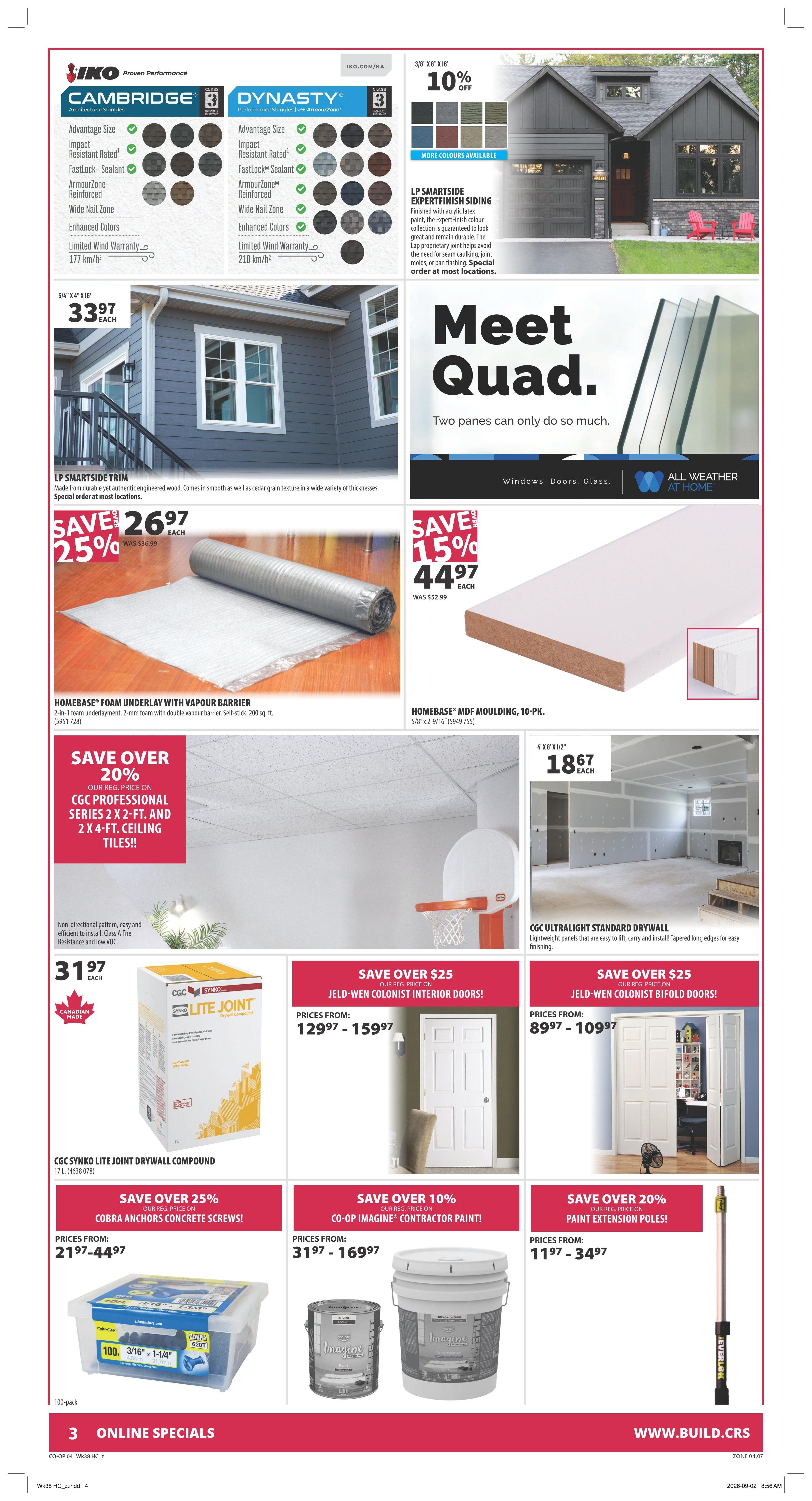 Co-op (West) Home Centre Flyer September 17 to 23