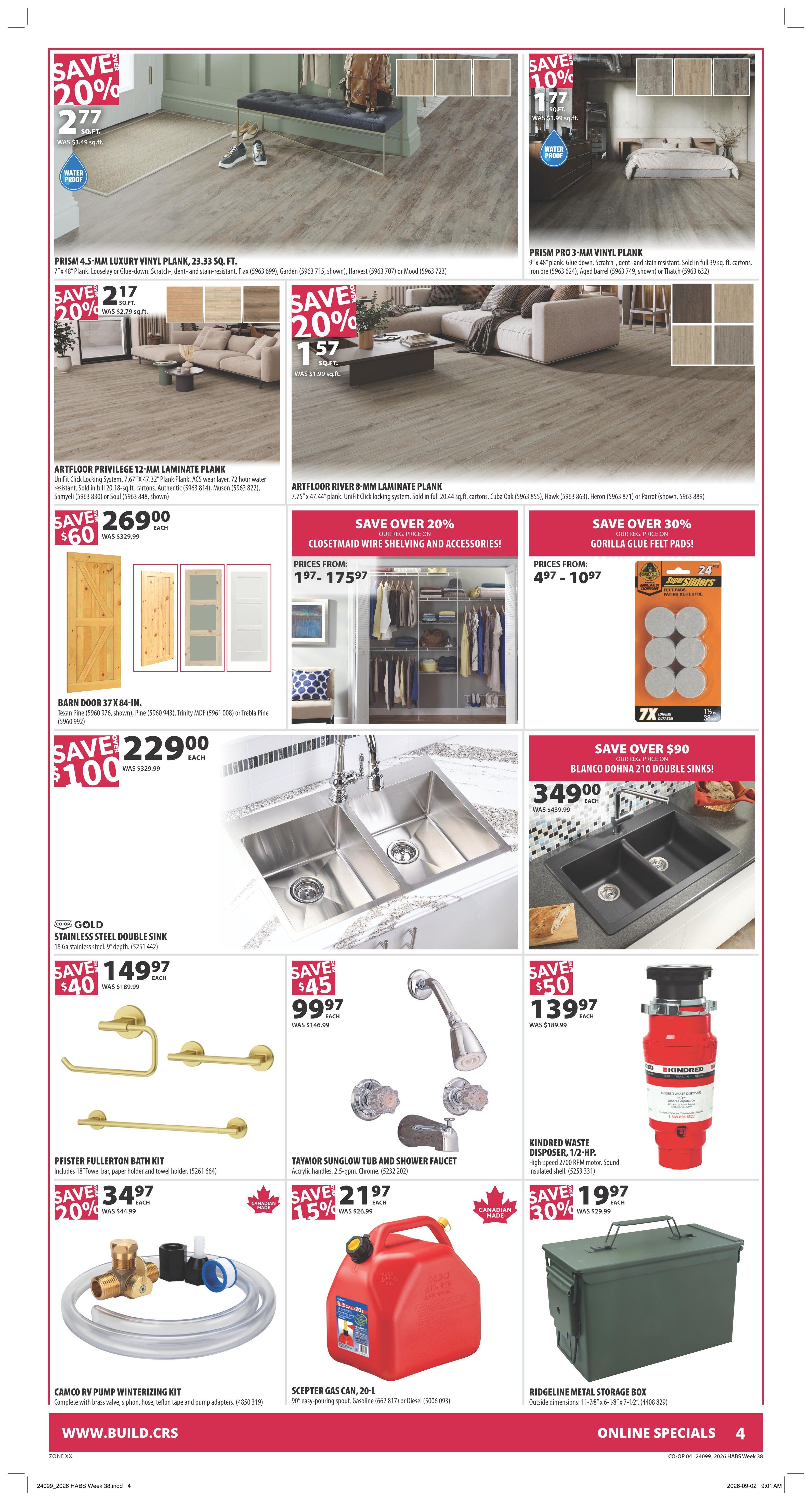 Co-op (West) Home Centre Flyer September 17 to 23
