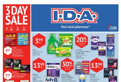 I.D.A. Flyer September 18 to 24