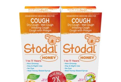 Boiron Stodal Children's Honey Cough Syrup, Twin Pack 2x200ml