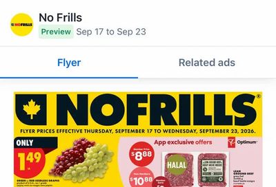 No Frills: PC No Name Bacon (375g) - $2.50 (with pc optimum card)