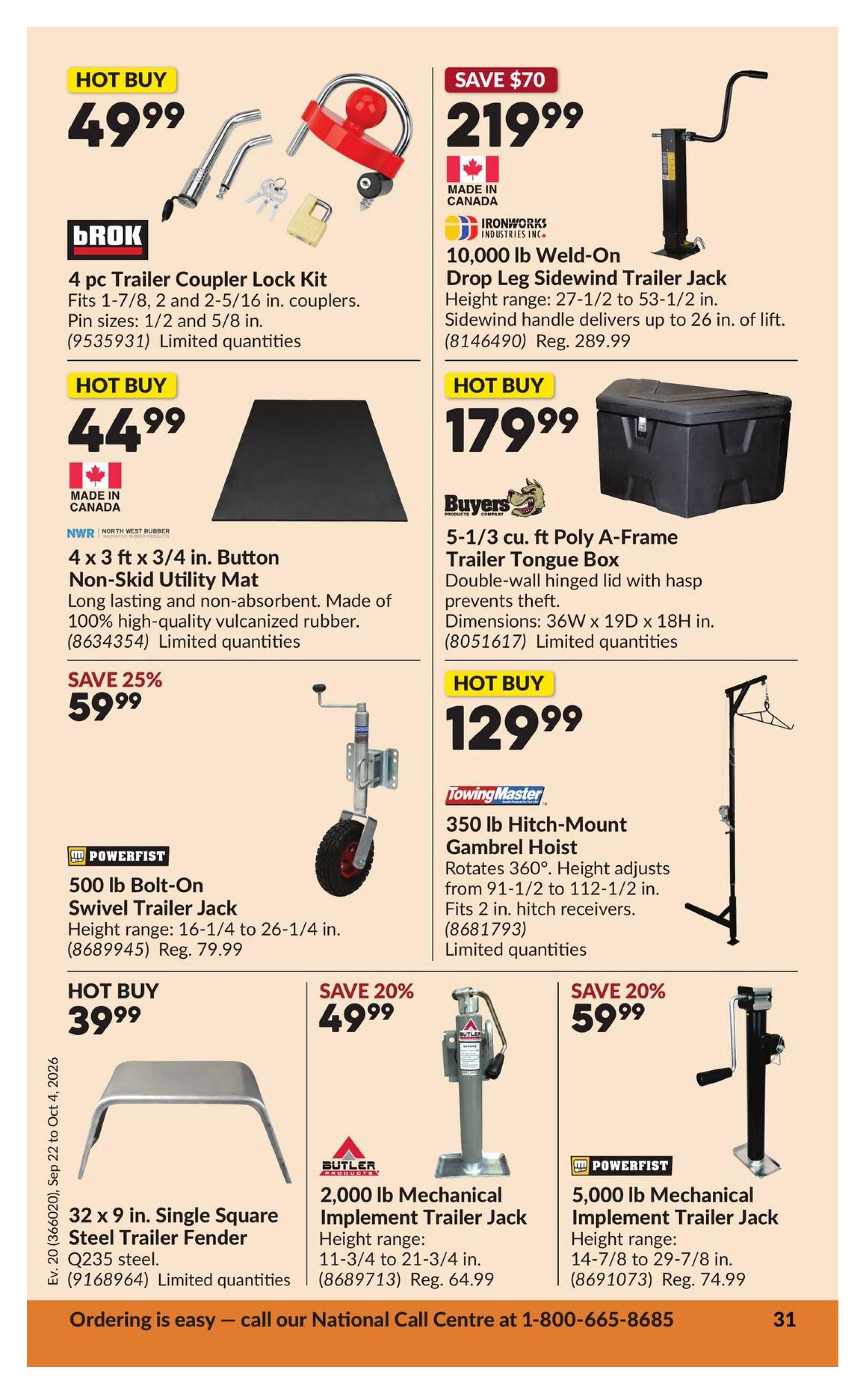 Princess Auto Flyer September 22 to October 4