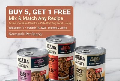 Newcastle Pet Supply Monthly Deals Flyer September 1 - 30, 2026