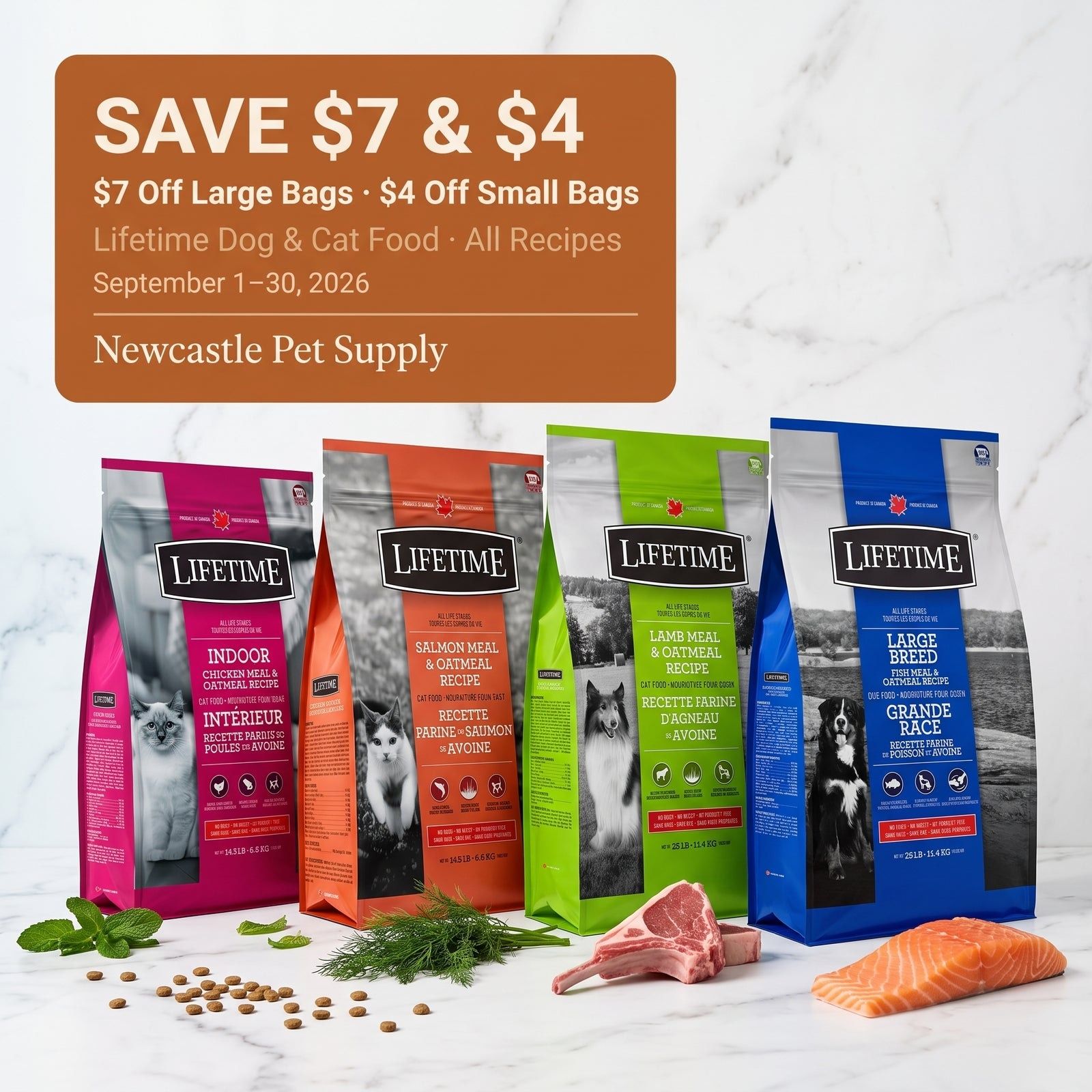 Newcastle Pet Supply Monthly Deals Flyer September 1 - 30, 2026