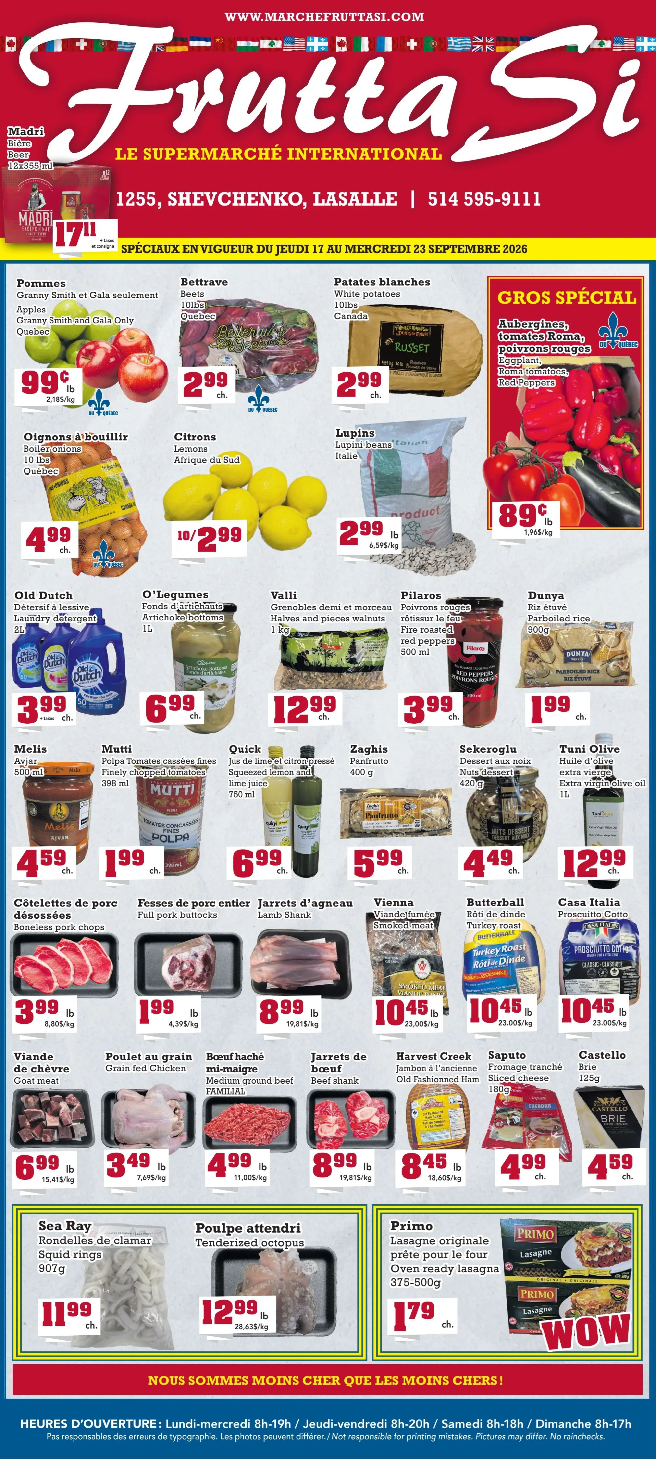 Frutta Si Flyer September 17 to 23