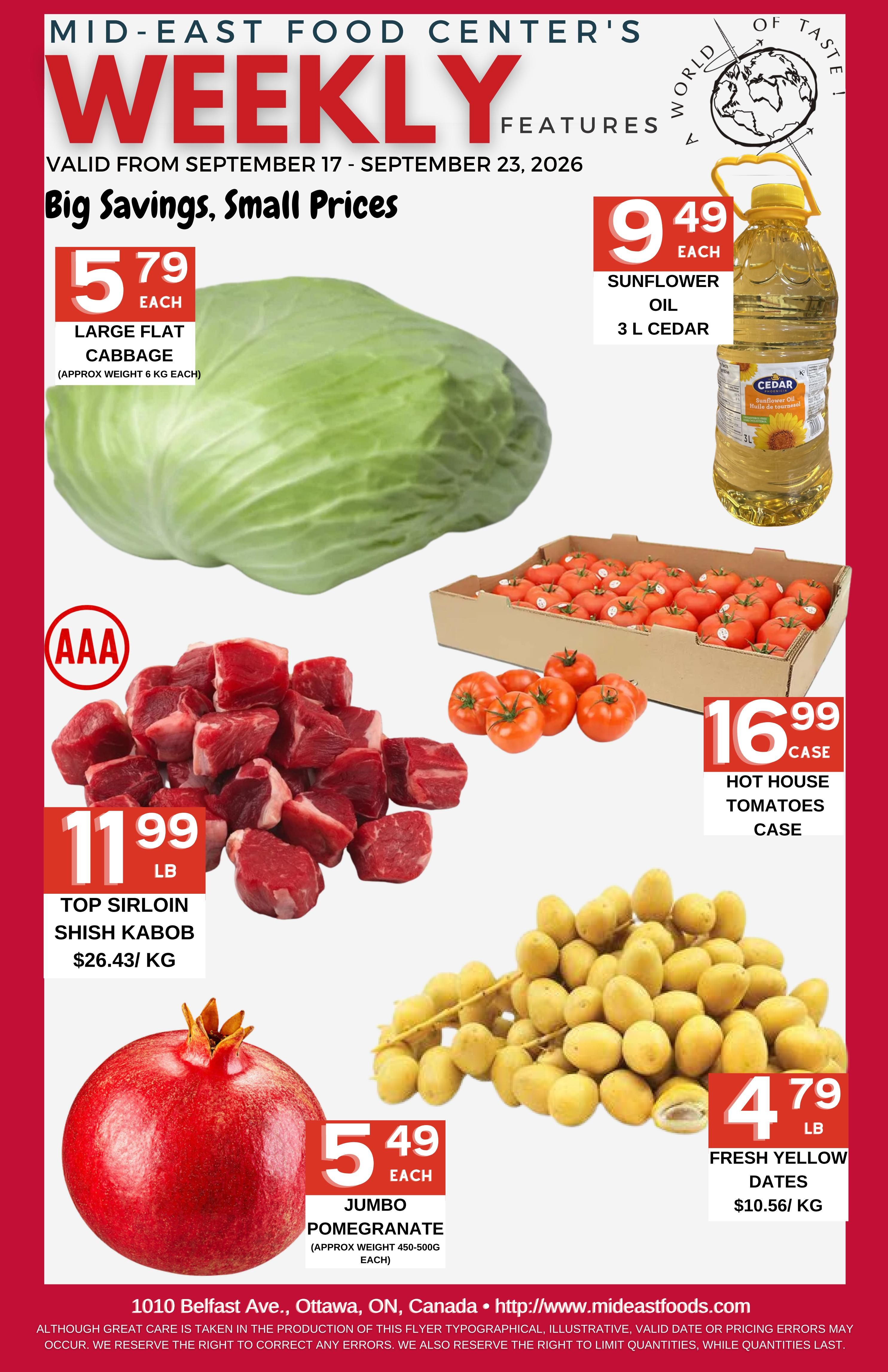 Mid-East Food Centre Flyer September 17 to 23