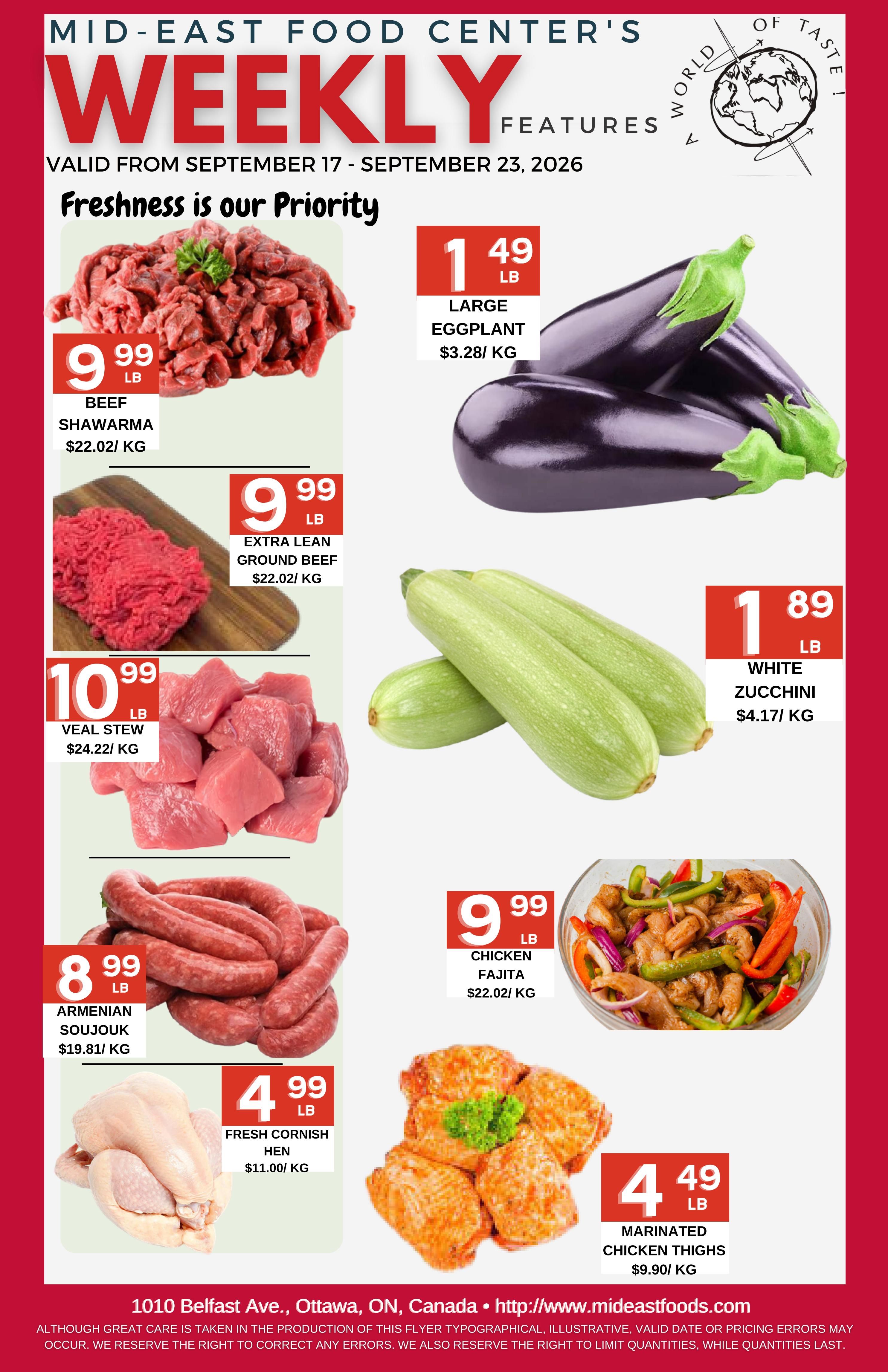 Mid-East Food Centre Flyer September 17 to 23
