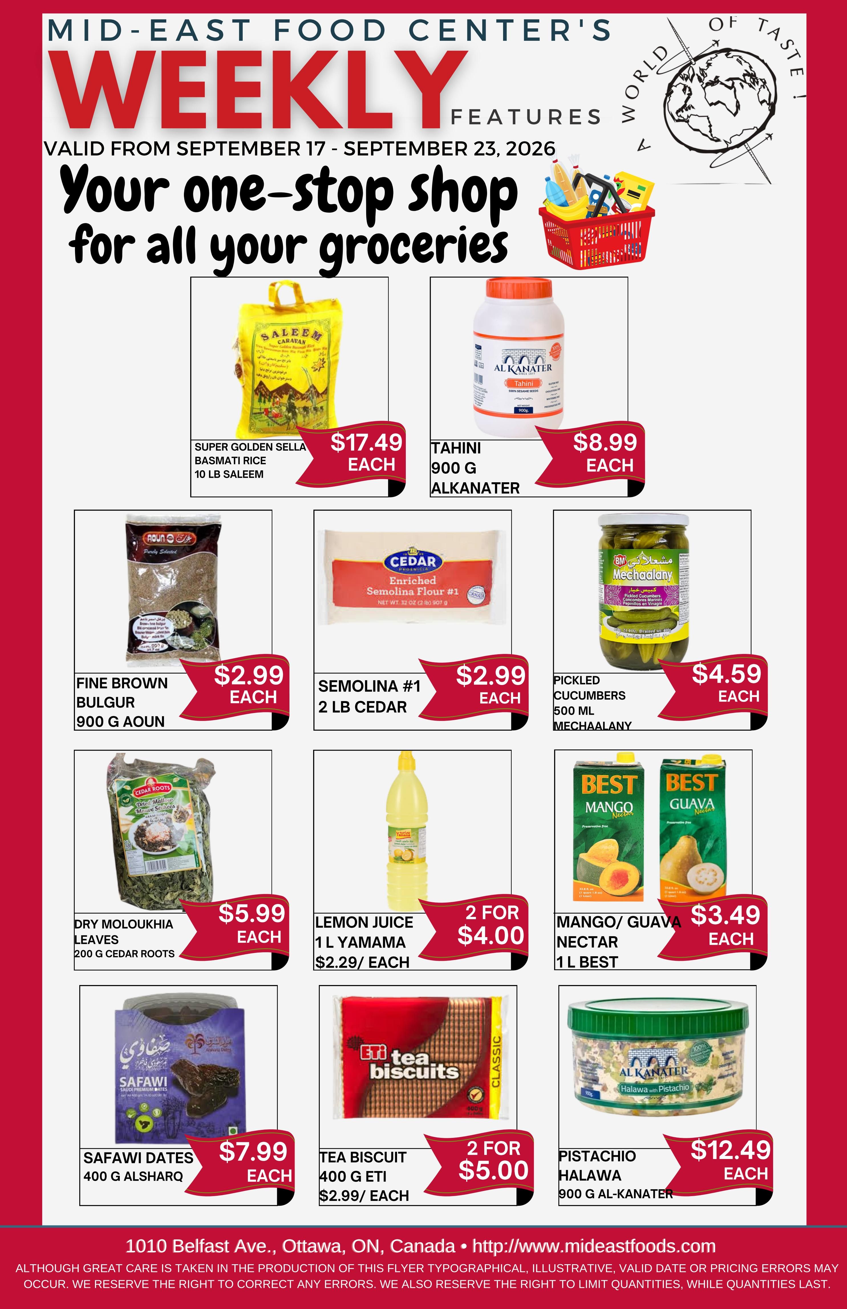 Mid-East Food Centre Flyer September 17 to 23