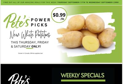Pete's Fine Foods Flyer September 17 to 23