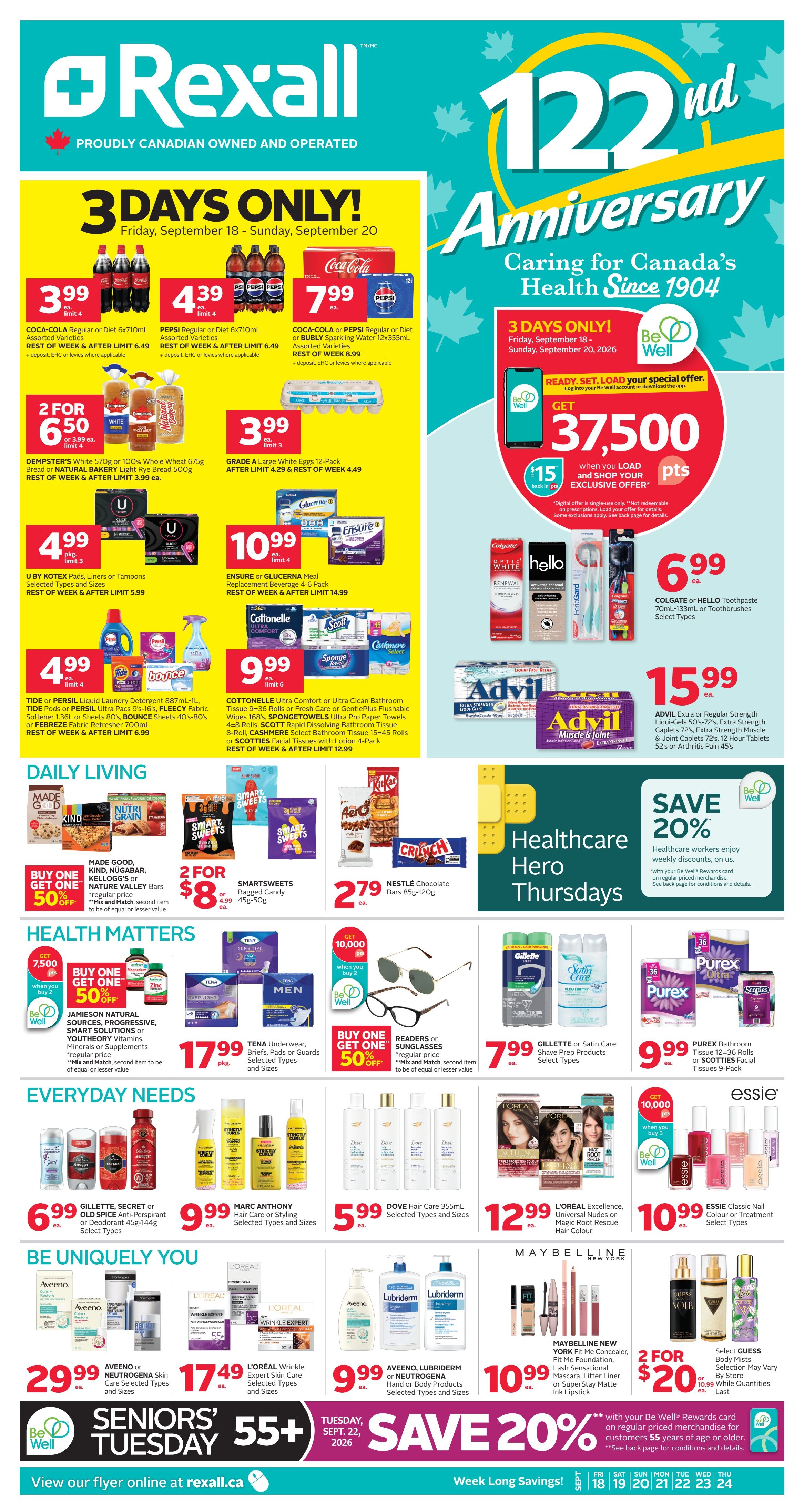 Rexall (AB) Flyer September 18 to 24