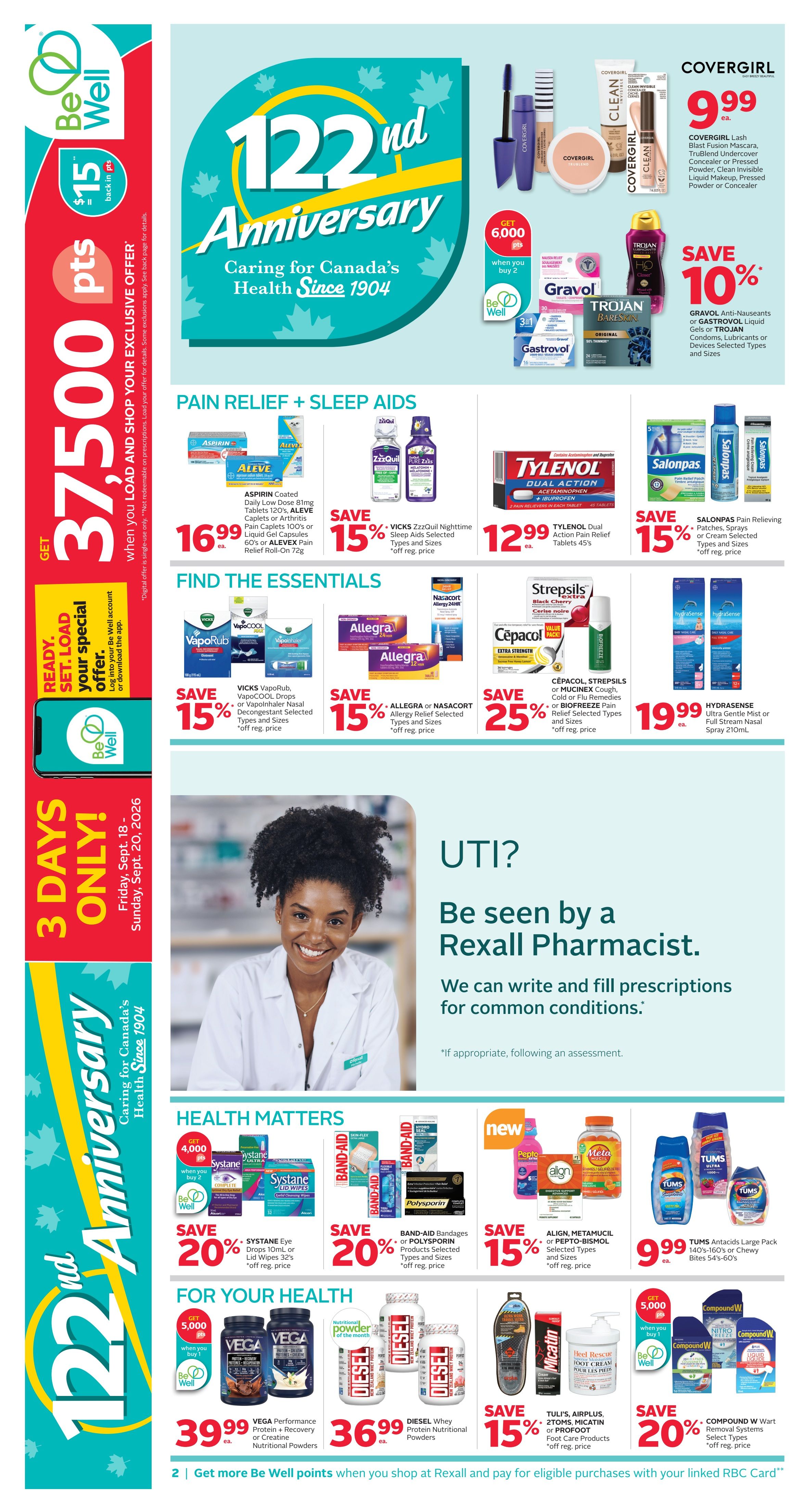 Rexall (BC) Flyer September 18 to 24