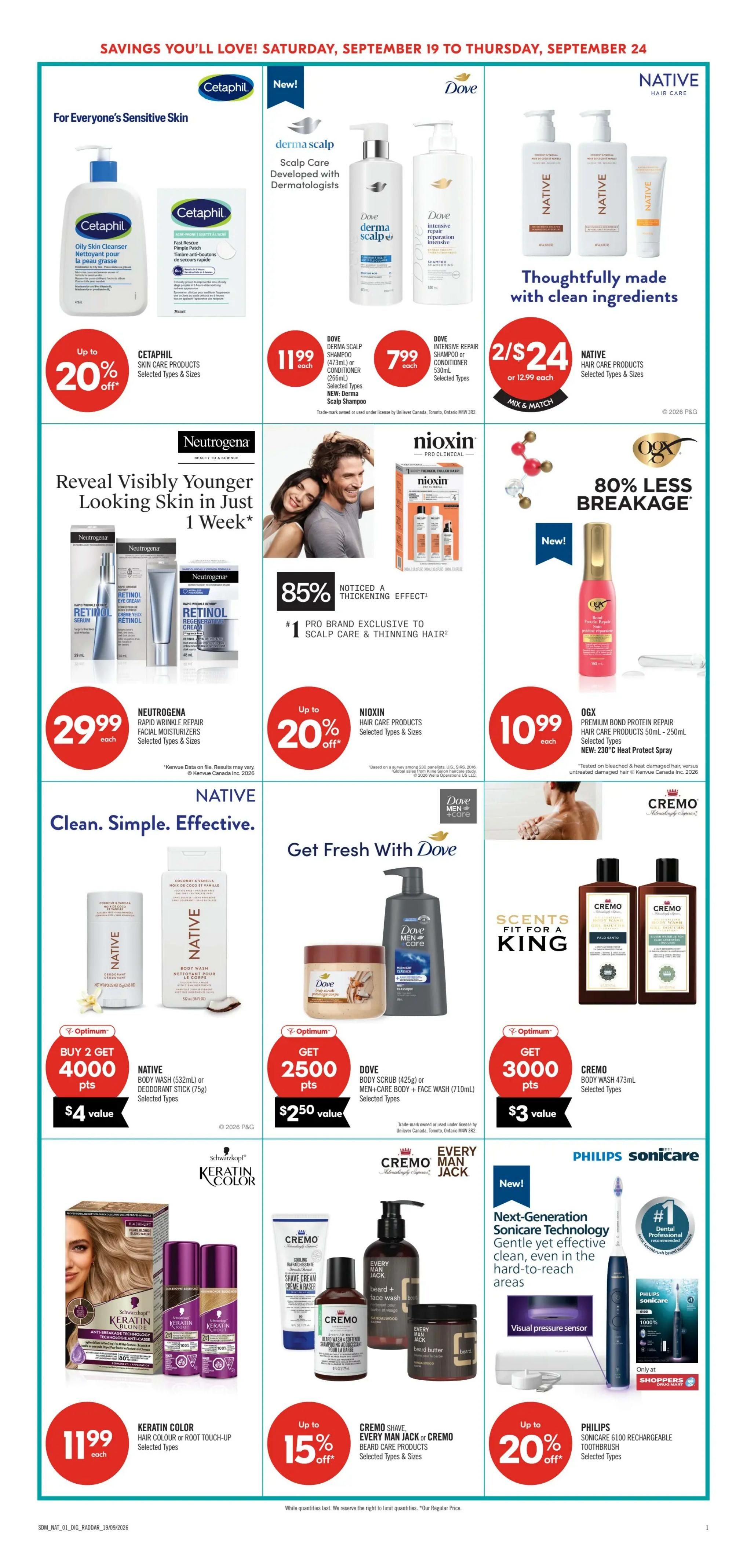 Shoppers Drug Mart (ON) Flyer September 19 to 24