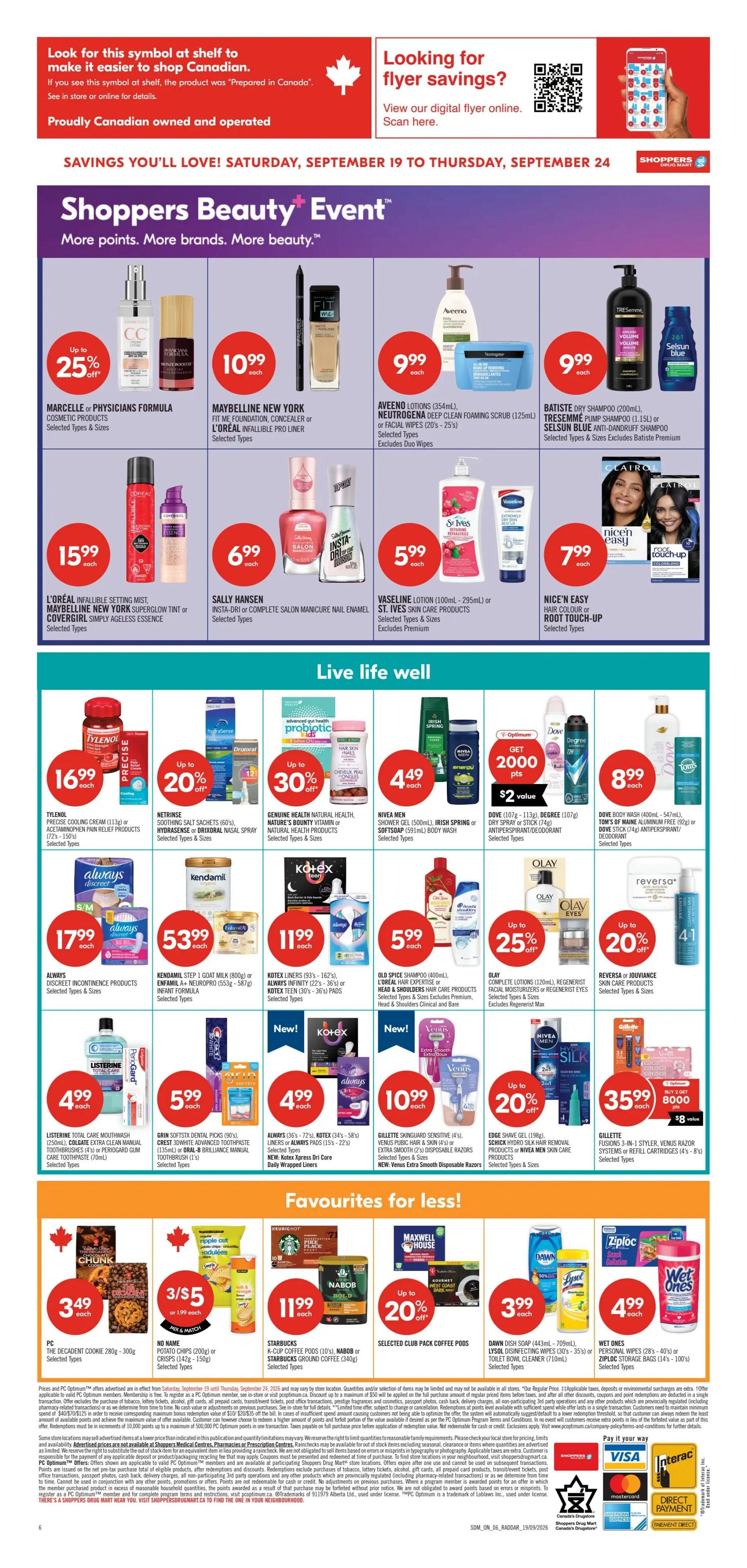 Shoppers Drug Mart (ON) Flyer September 19 to 24