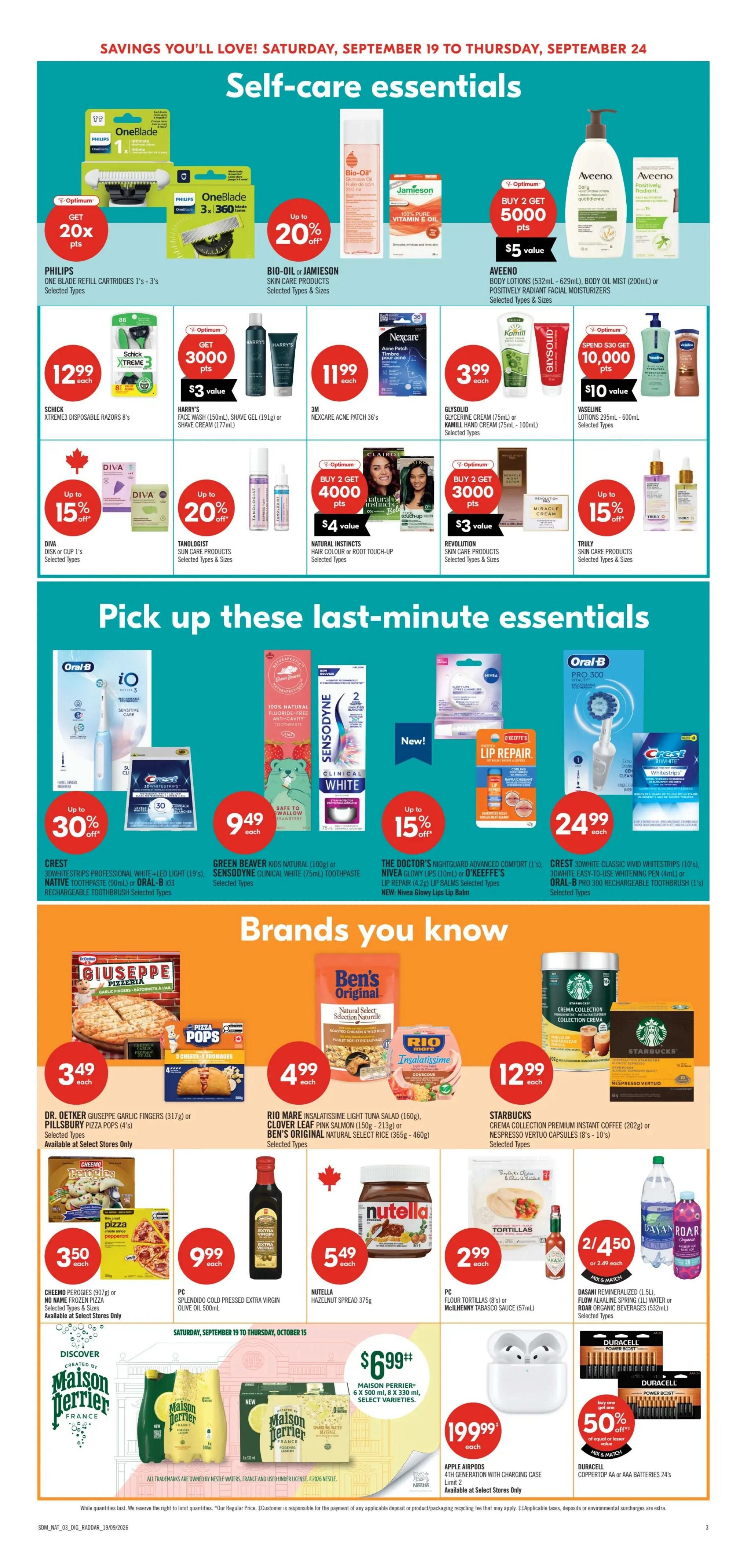 Shoppers Drug Mart (Atlantic) Flyer September 19 to 24