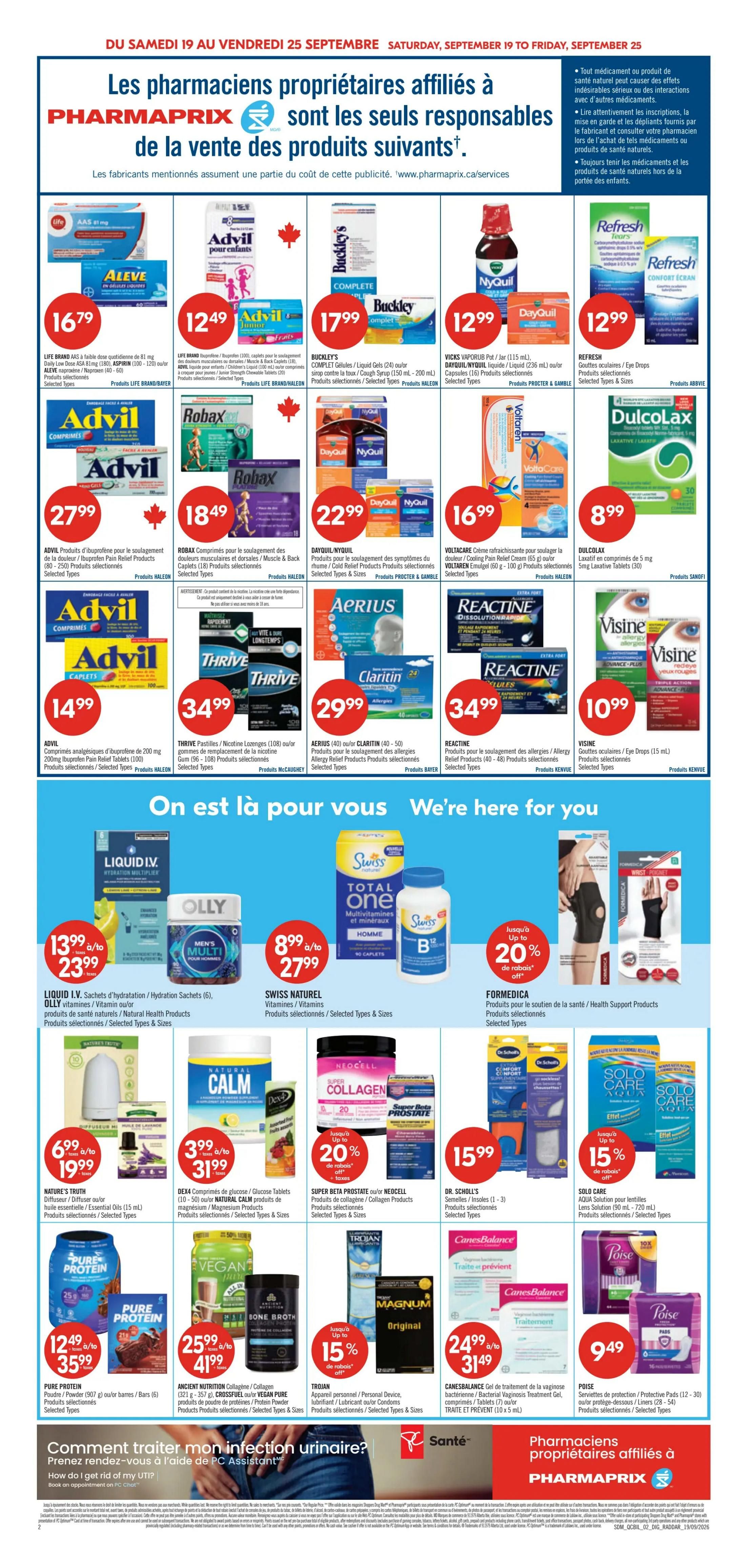 Pharmaprix Flyer September 19 to 24