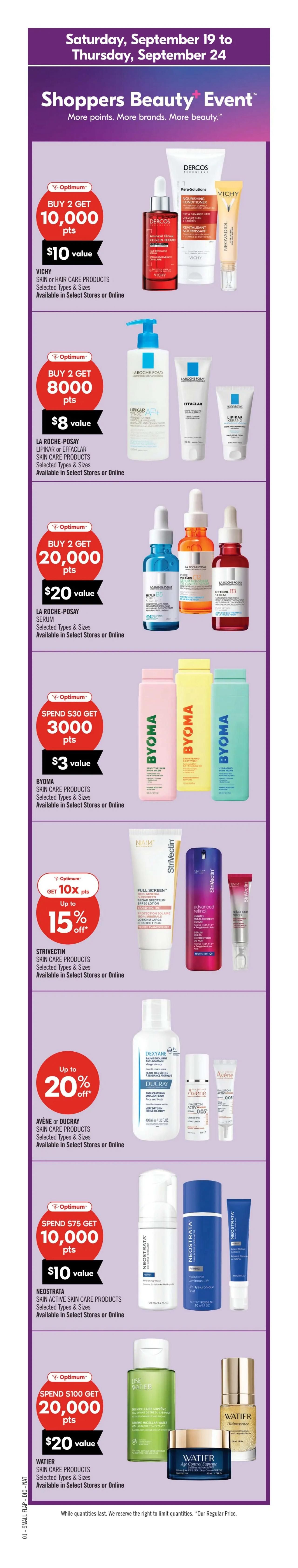 Shoppers Drug Mart (West) Flyer September 19 to 24 