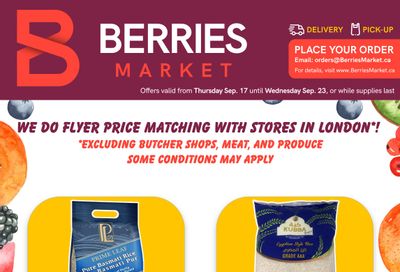 Berries Market Flyer September 17 to 23