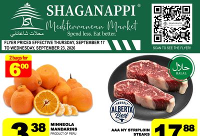 Shaganappi Mediterranean Market Flyer September 17 to 23