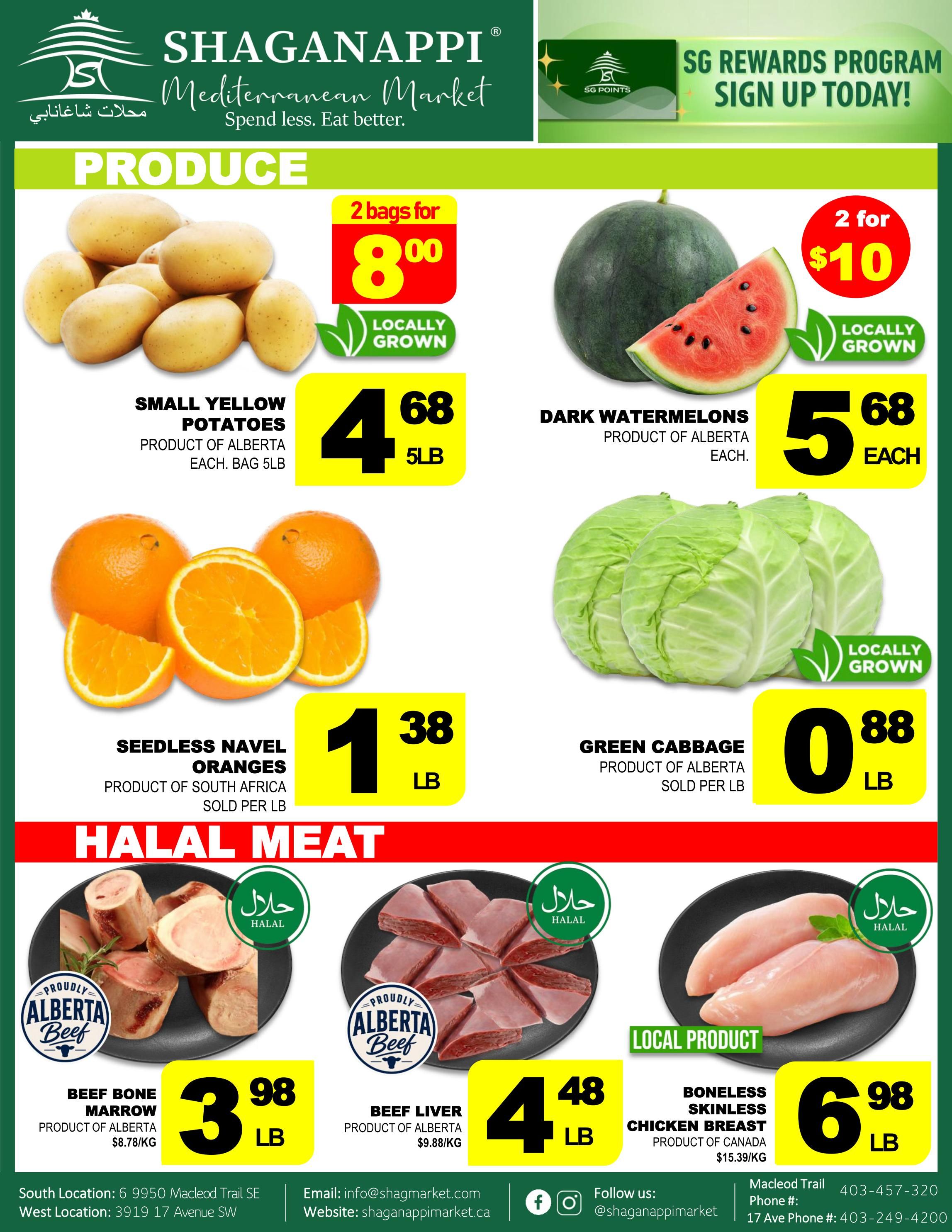 Shaganappi Mediterranean Market Flyer September 17 to 23
