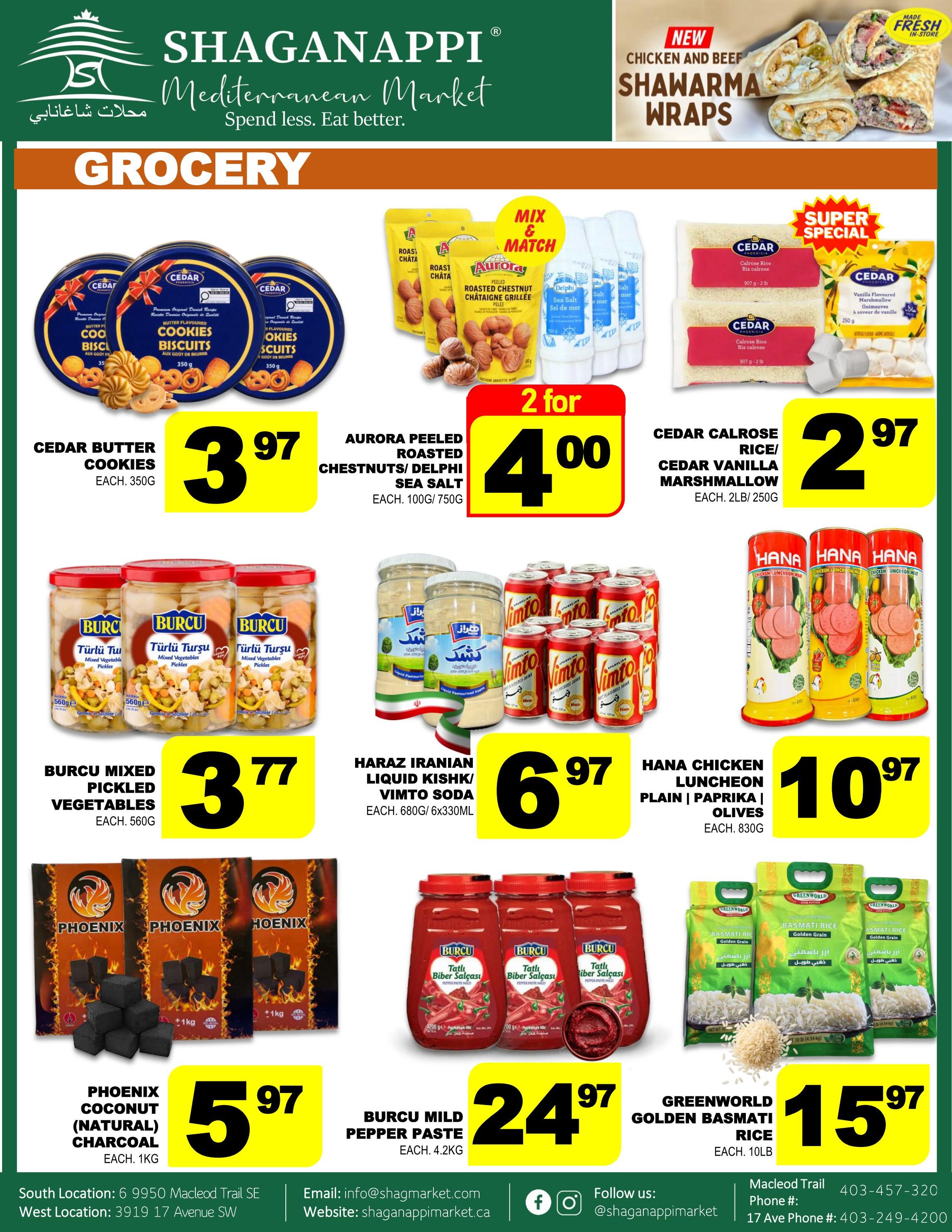 Shaganappi Mediterranean Market Flyer September 17 to 23