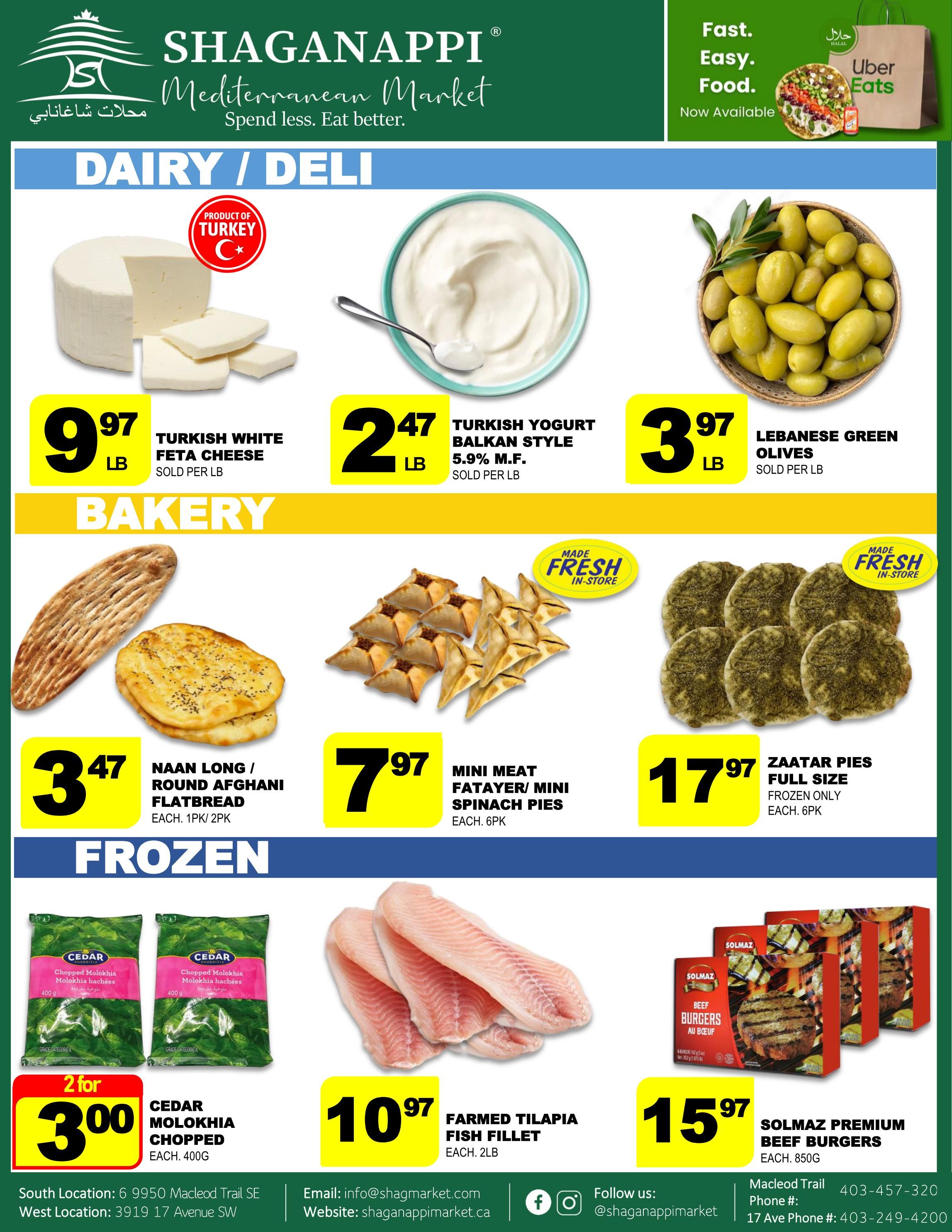 Shaganappi Mediterranean Market Flyer September 17 to 23