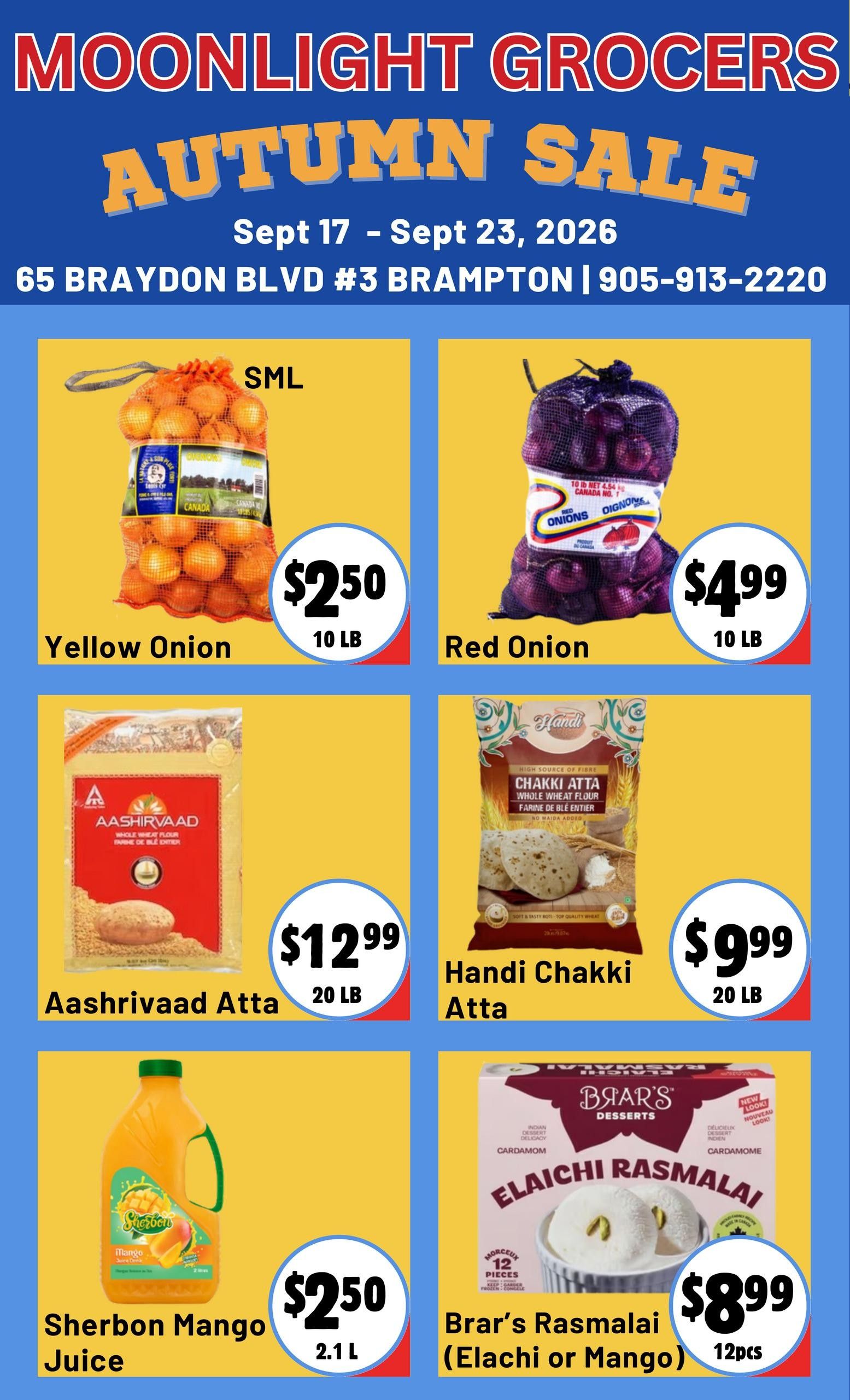 Moonlight Grocers Flyer September 17 to 23
