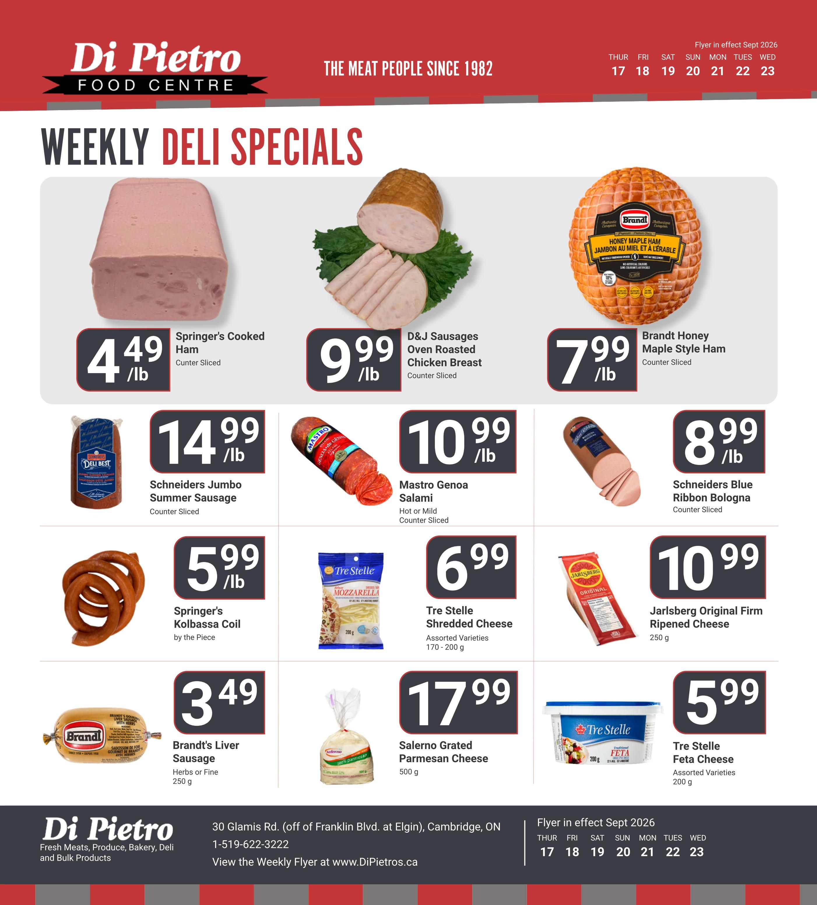 Di Pietro Food Centre Flyer September 17 to 23