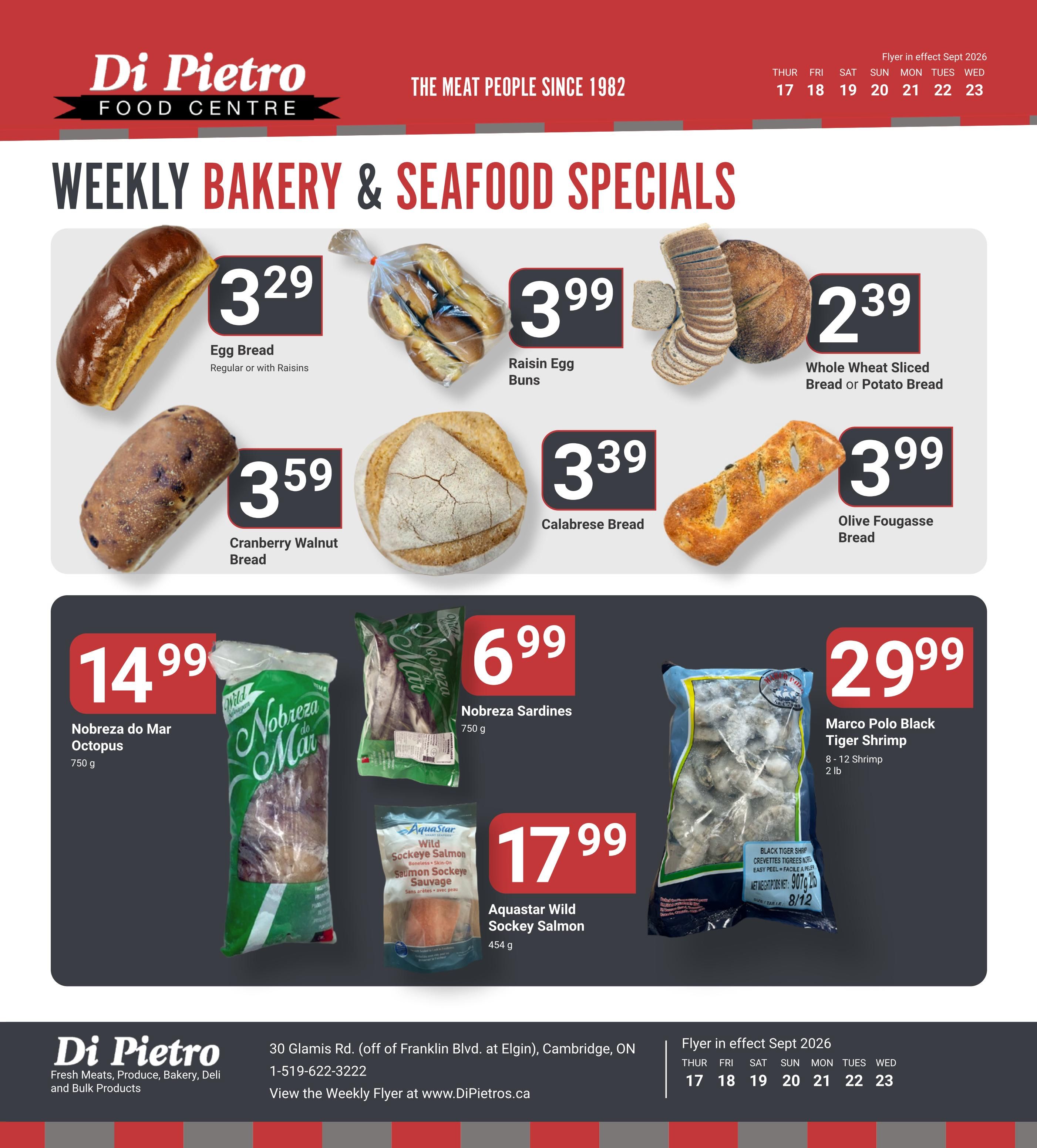 Di Pietro Food Centre Flyer September 17 to 23