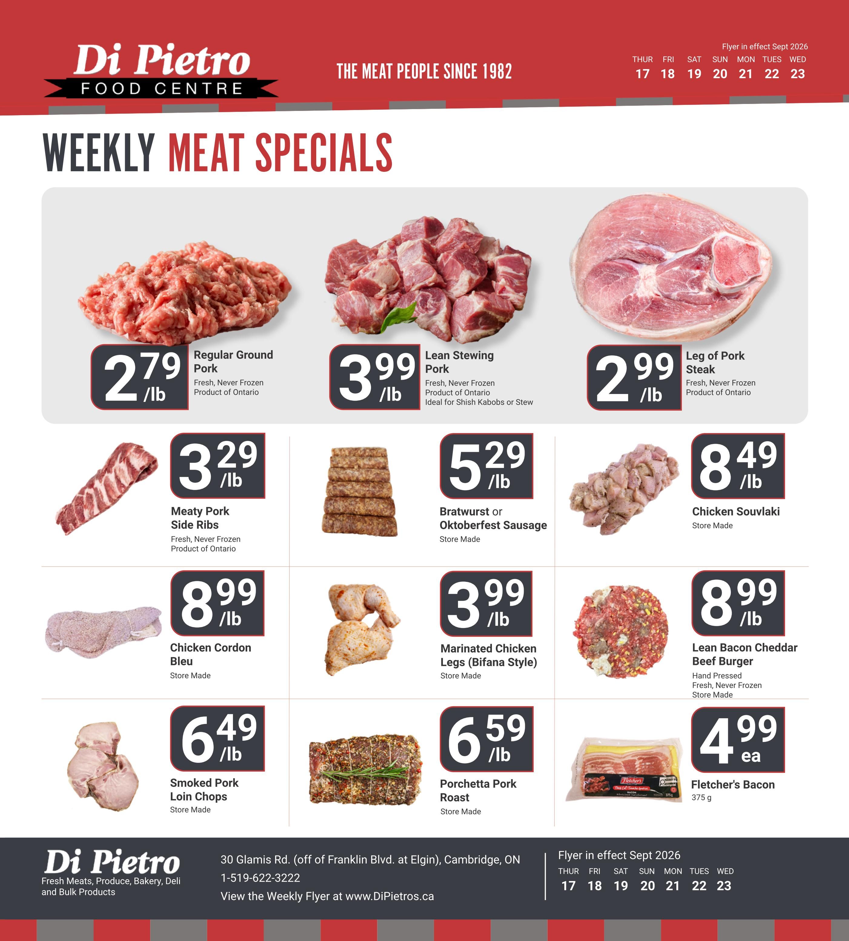Di Pietro Food Centre Flyer September 17 to 23