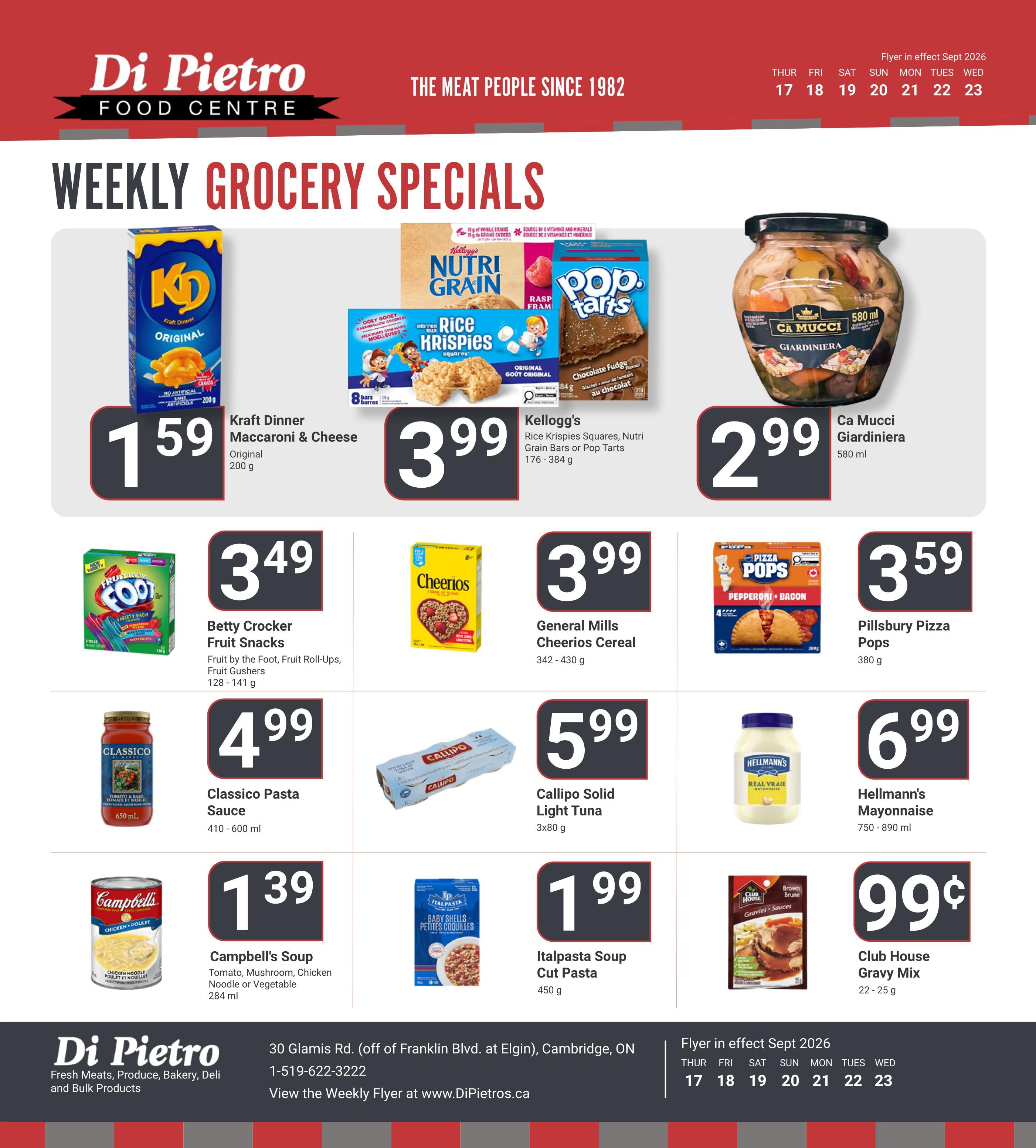 Di Pietro Food Centre Flyer September 17 to 23