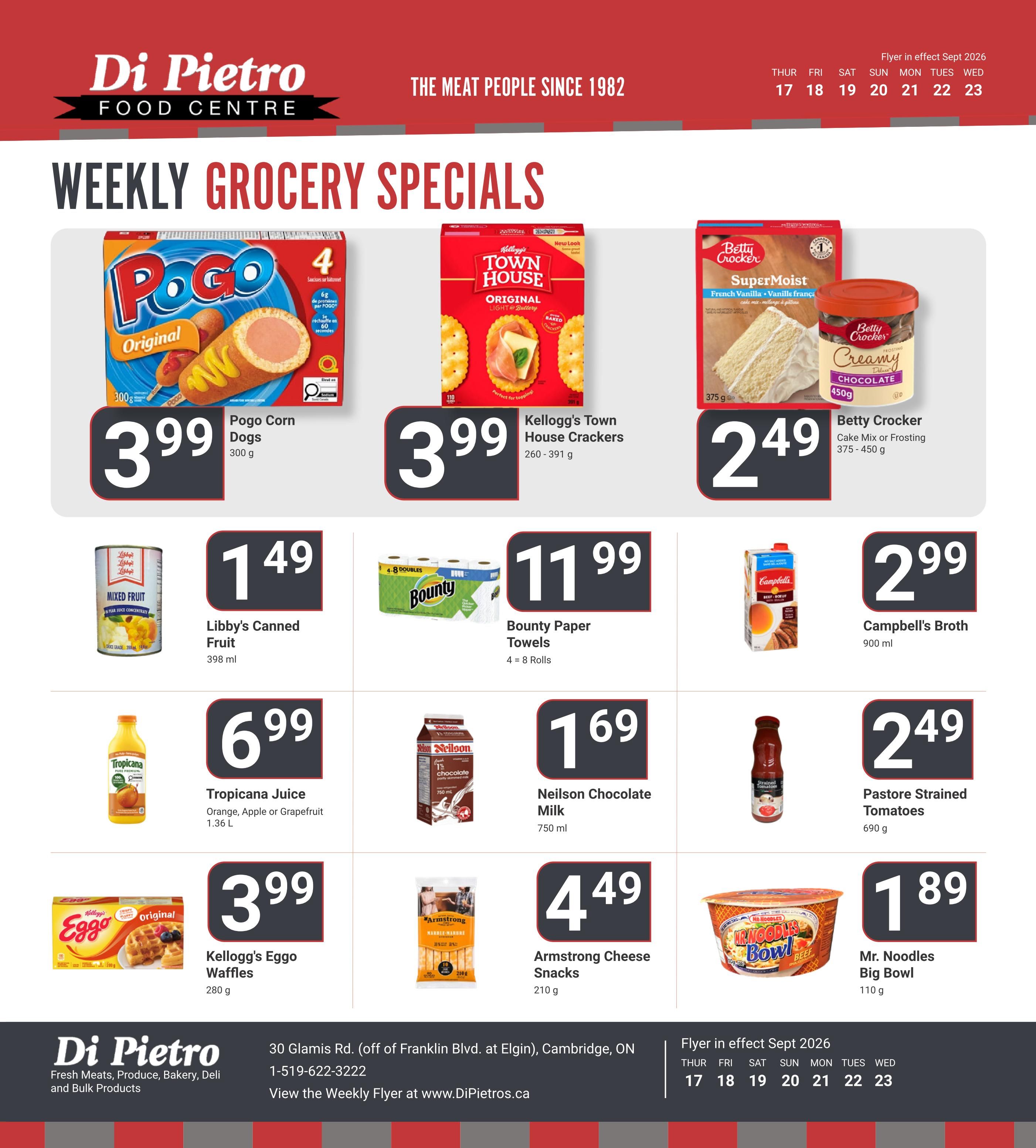 Di Pietro Food Centre Flyer September 17 to 23