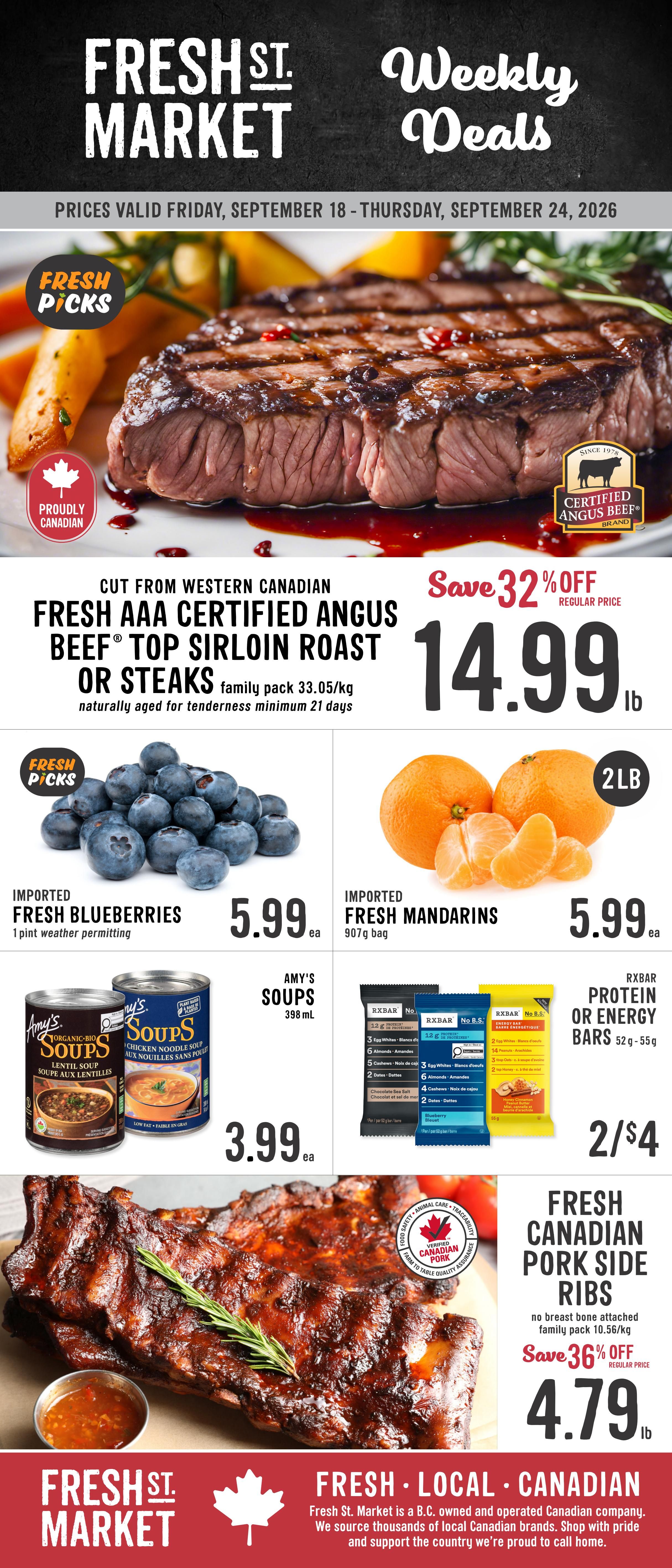 Fresh St. Market Flyer September 18 to 24