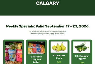 H&W Produce Flyer September 17 to 23