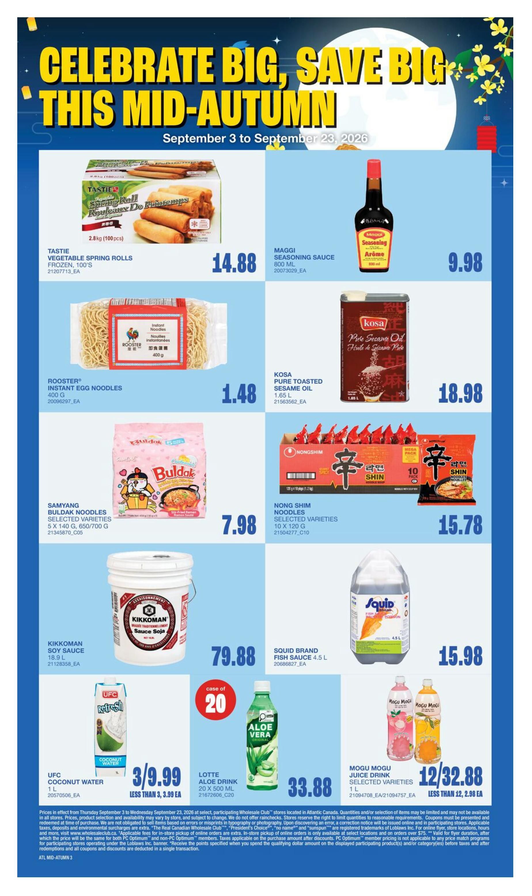 Wholesale Club (Atlantic) Flyer September 17 to 23