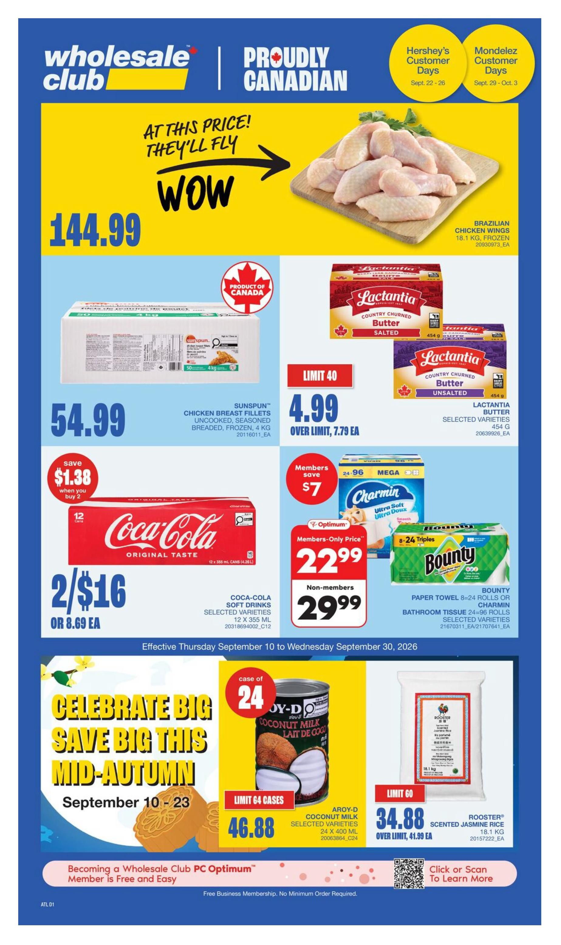 Wholesale Club (Atlantic) Flyer September 17 to 23