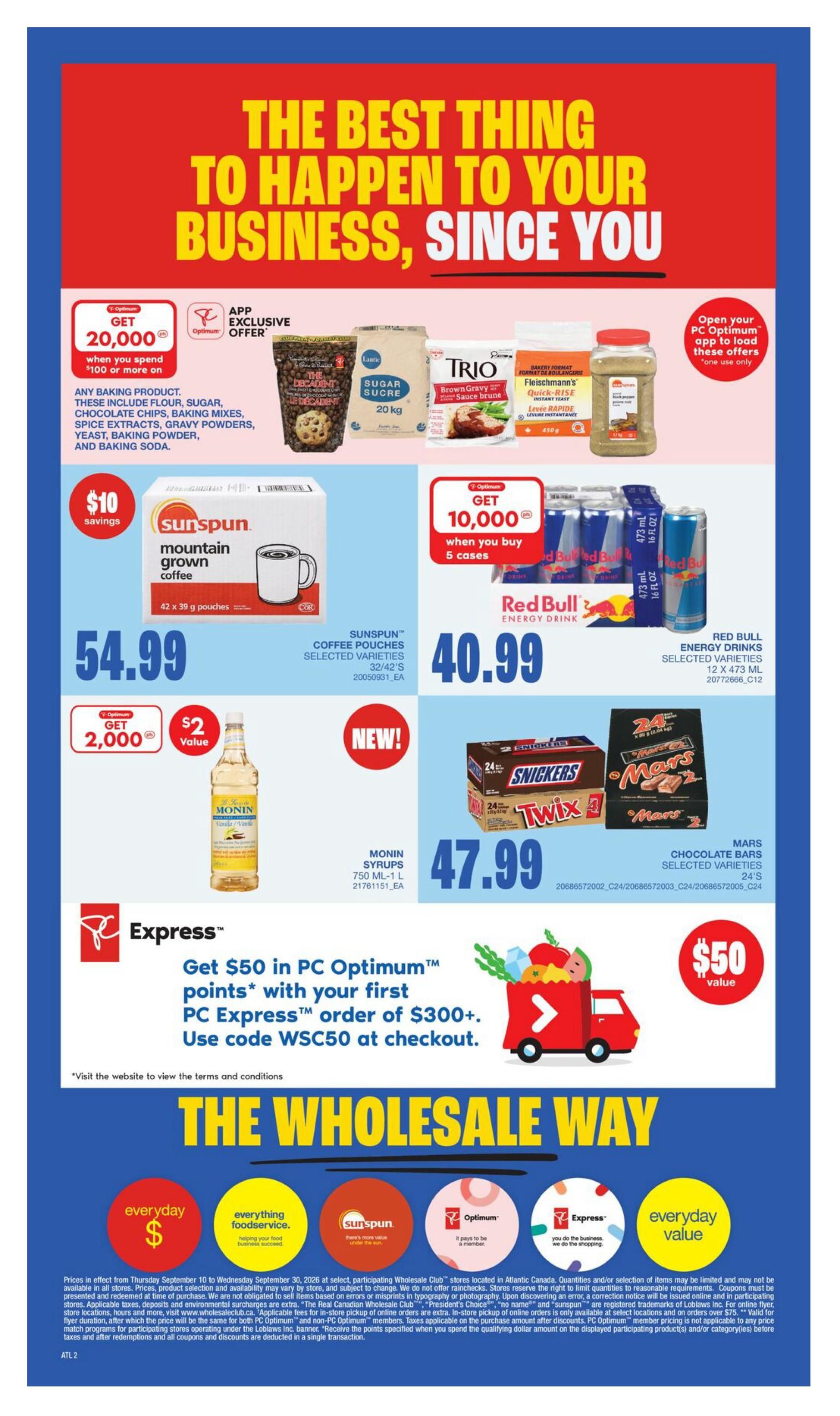 Wholesale Club (Atlantic) Flyer September 17 to 23