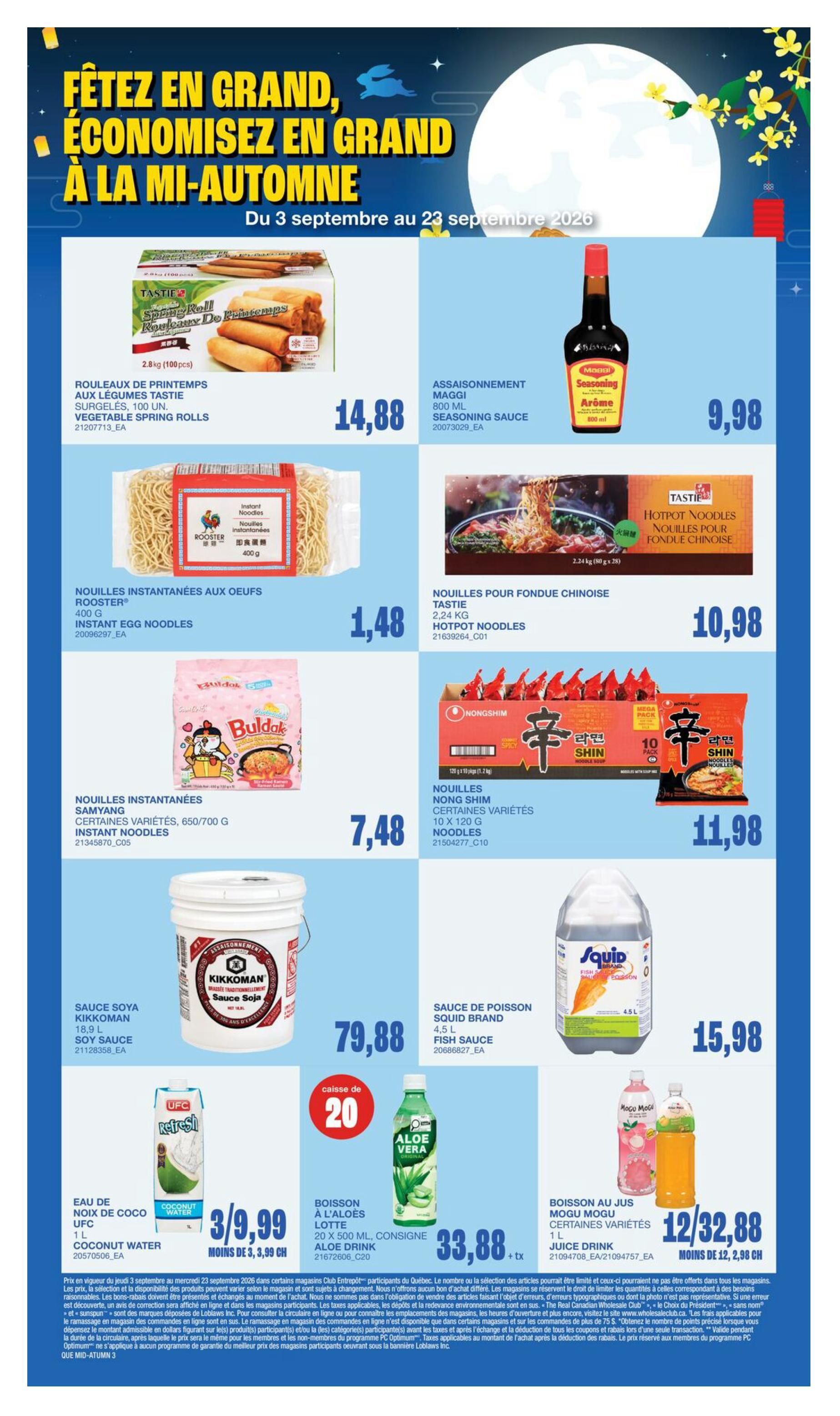 Wholesale Club (QC) Flyer September 17 to 23