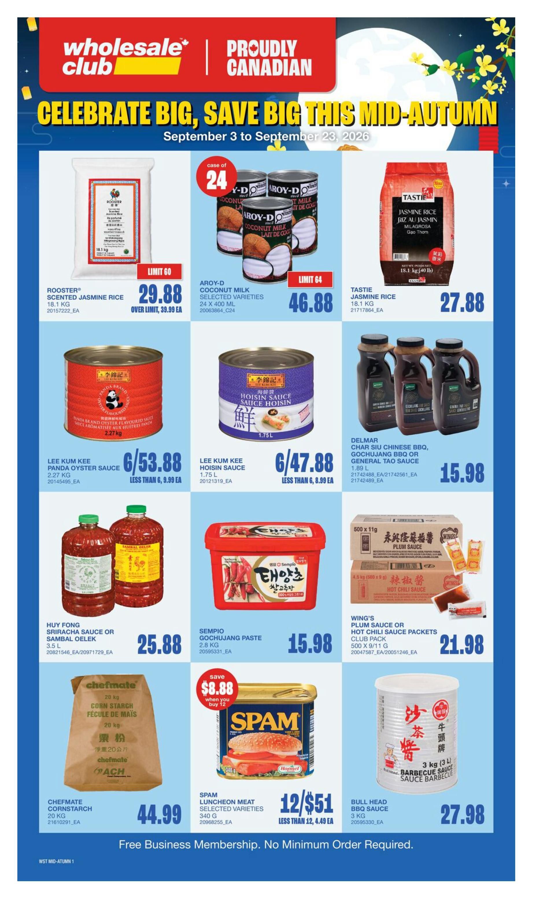 Wholesale Club (West) Flyer September 17 to 23