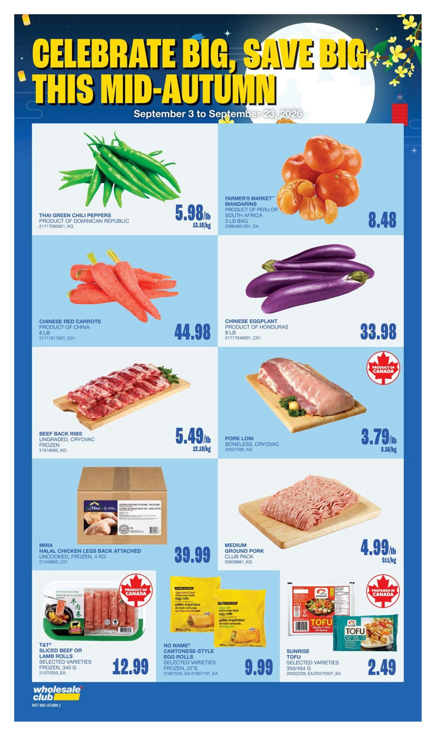 Wholesale Club (West) Flyer September 17 to 23