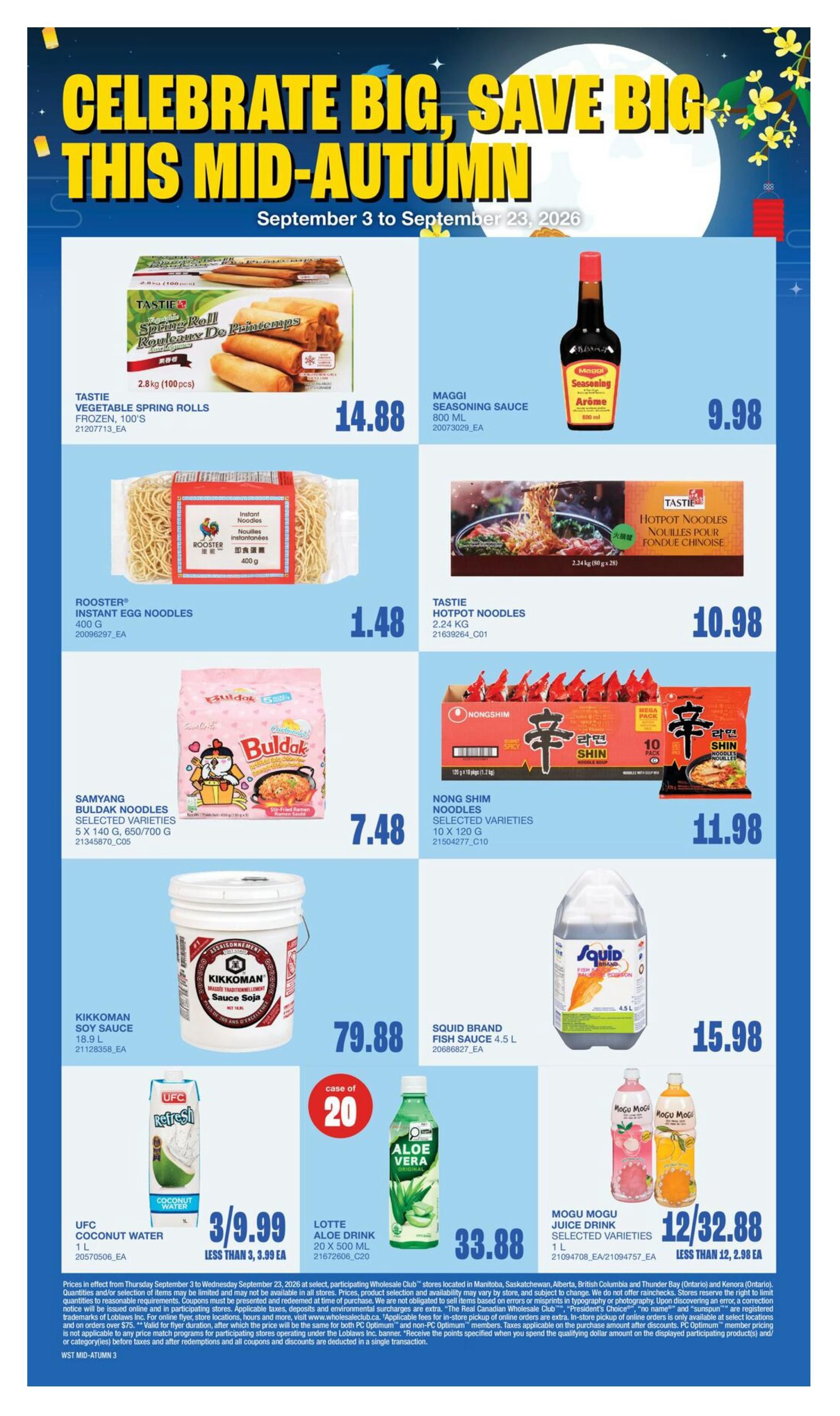 Wholesale Club (West) Flyer September 17 to 23