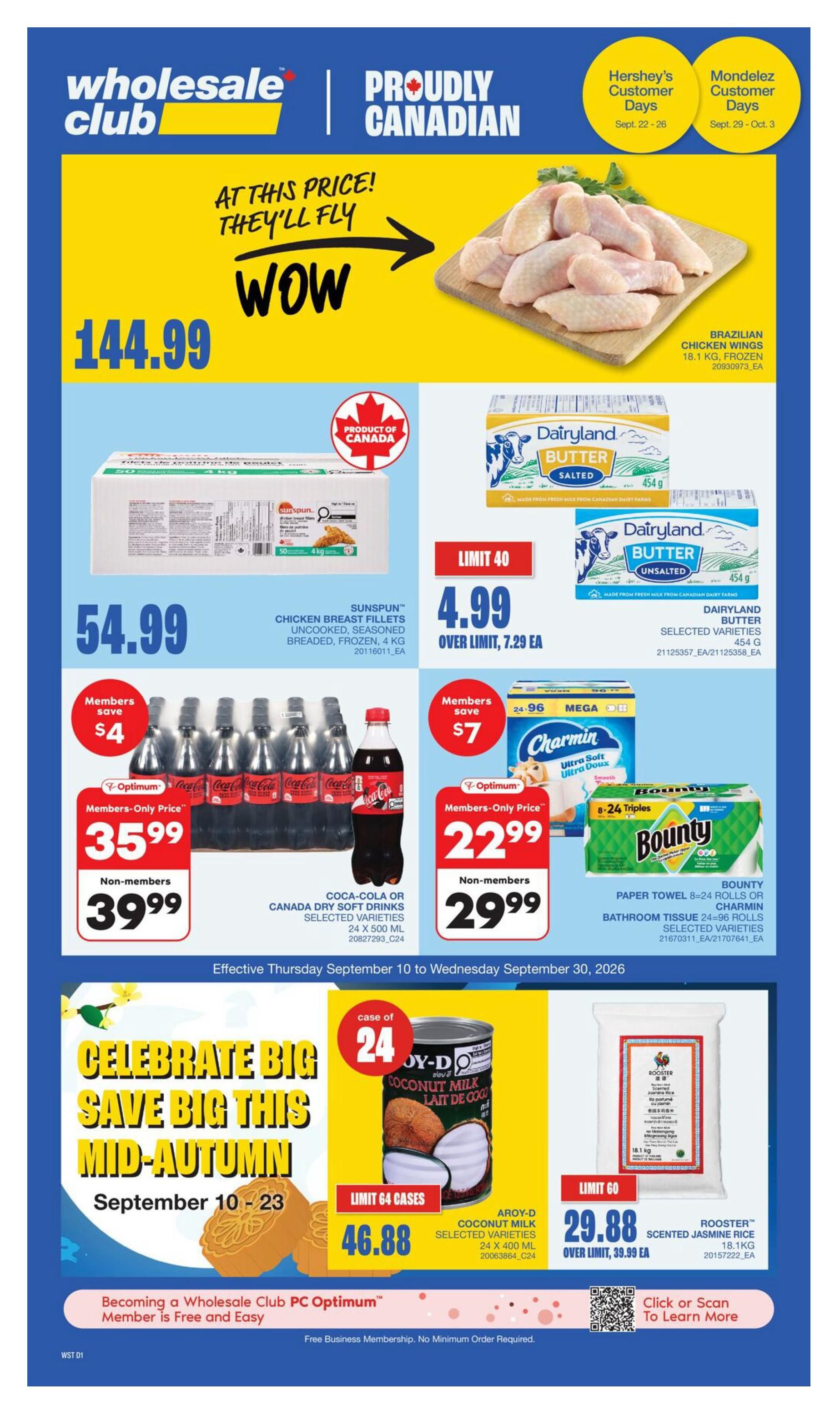 Wholesale Club (West) Flyer September 17 to 23