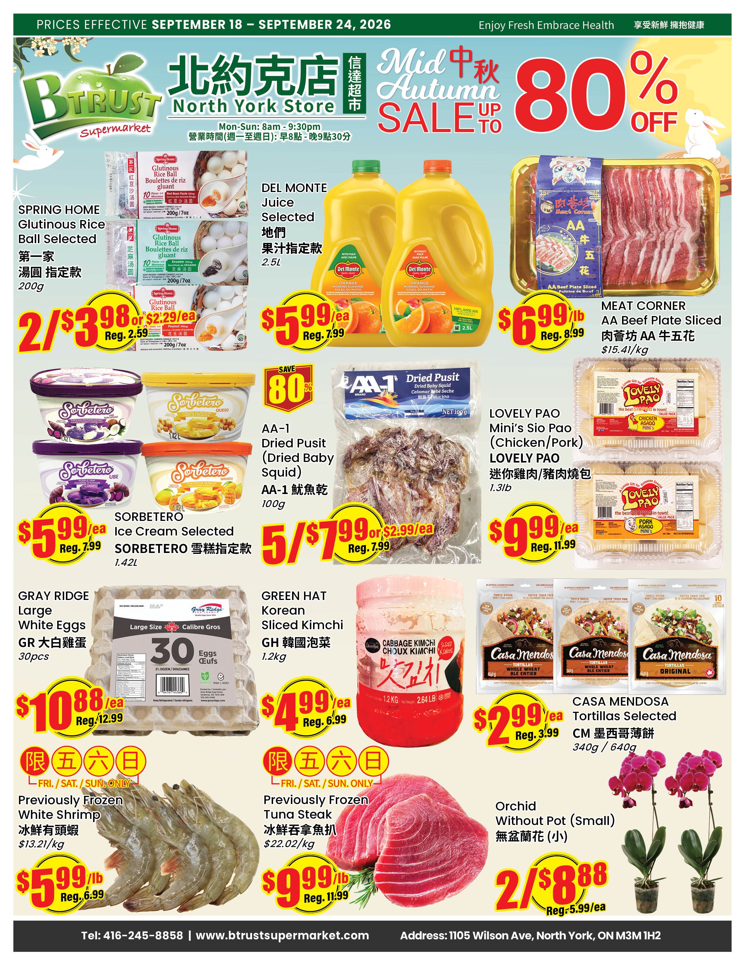 Btrust Supermarket (North York) Flyer September 18 to 24