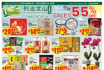Btrust Supermarket (Richmond Hill) Flyer September 18 to 24
