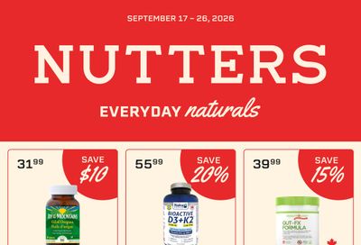 Nutters Everyday Naturals Flyer September 17 to 26