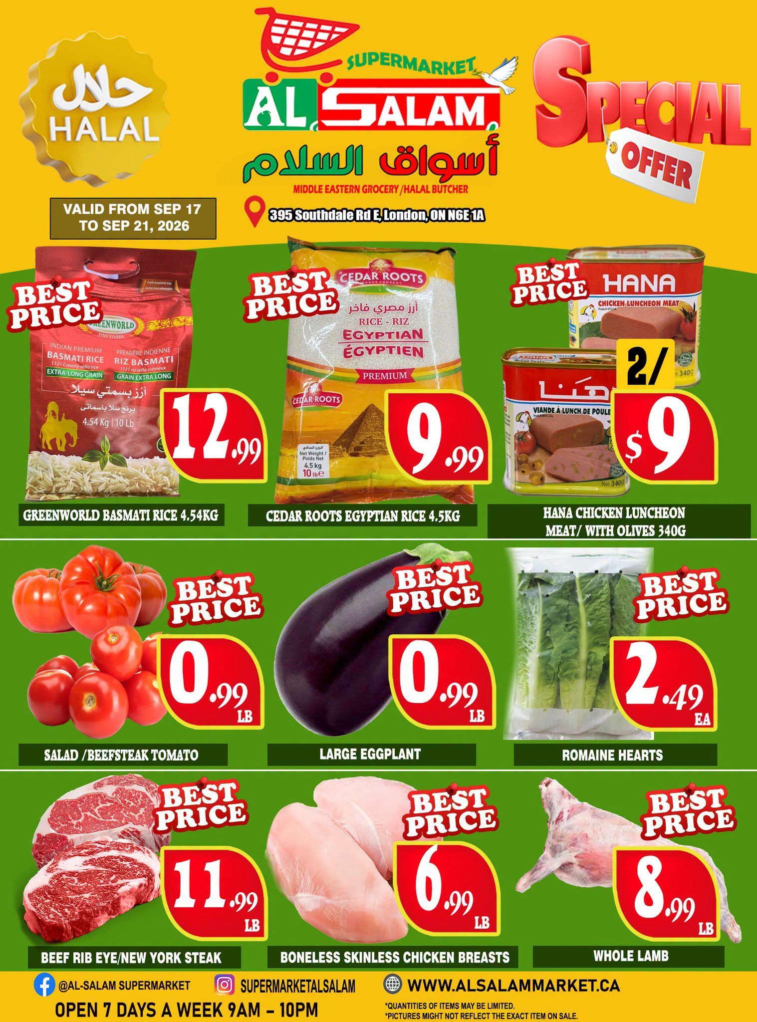 Al-Salam Supermarket Flyer September 17 to 21