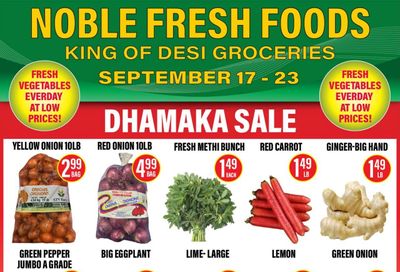 Noble Fresh Foods Flyer September 17 to 23