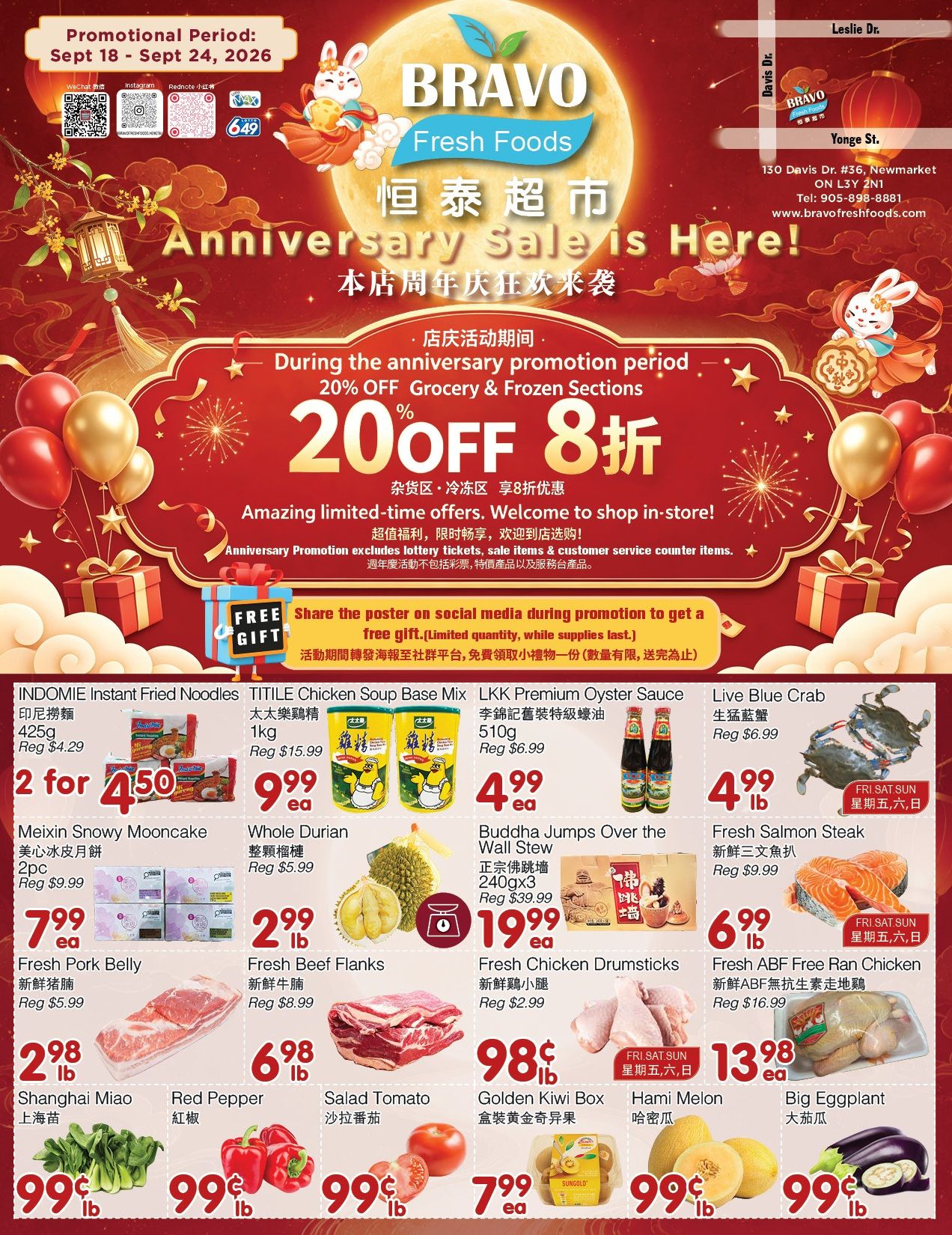 Bravo Fresh Foods Flyer September 18 to 24