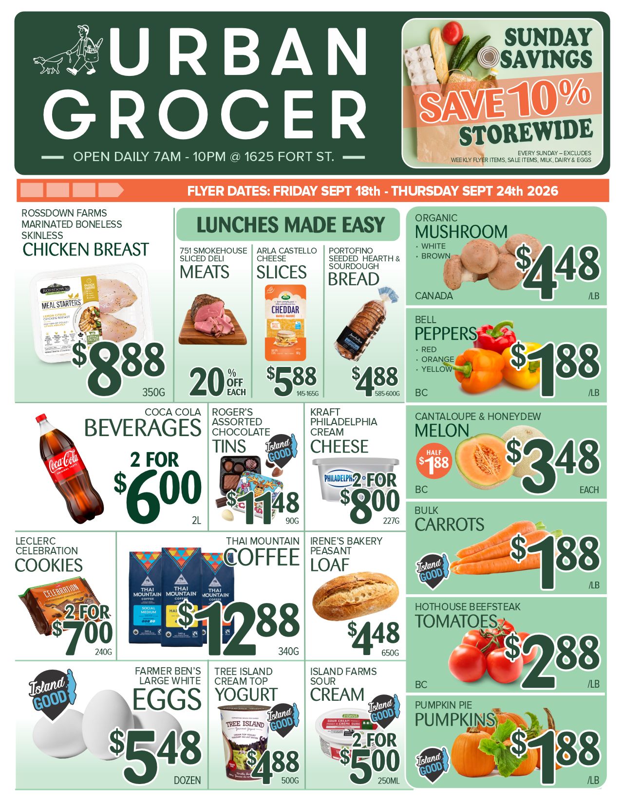 Urban Grocer Flyer September 18 to 24
